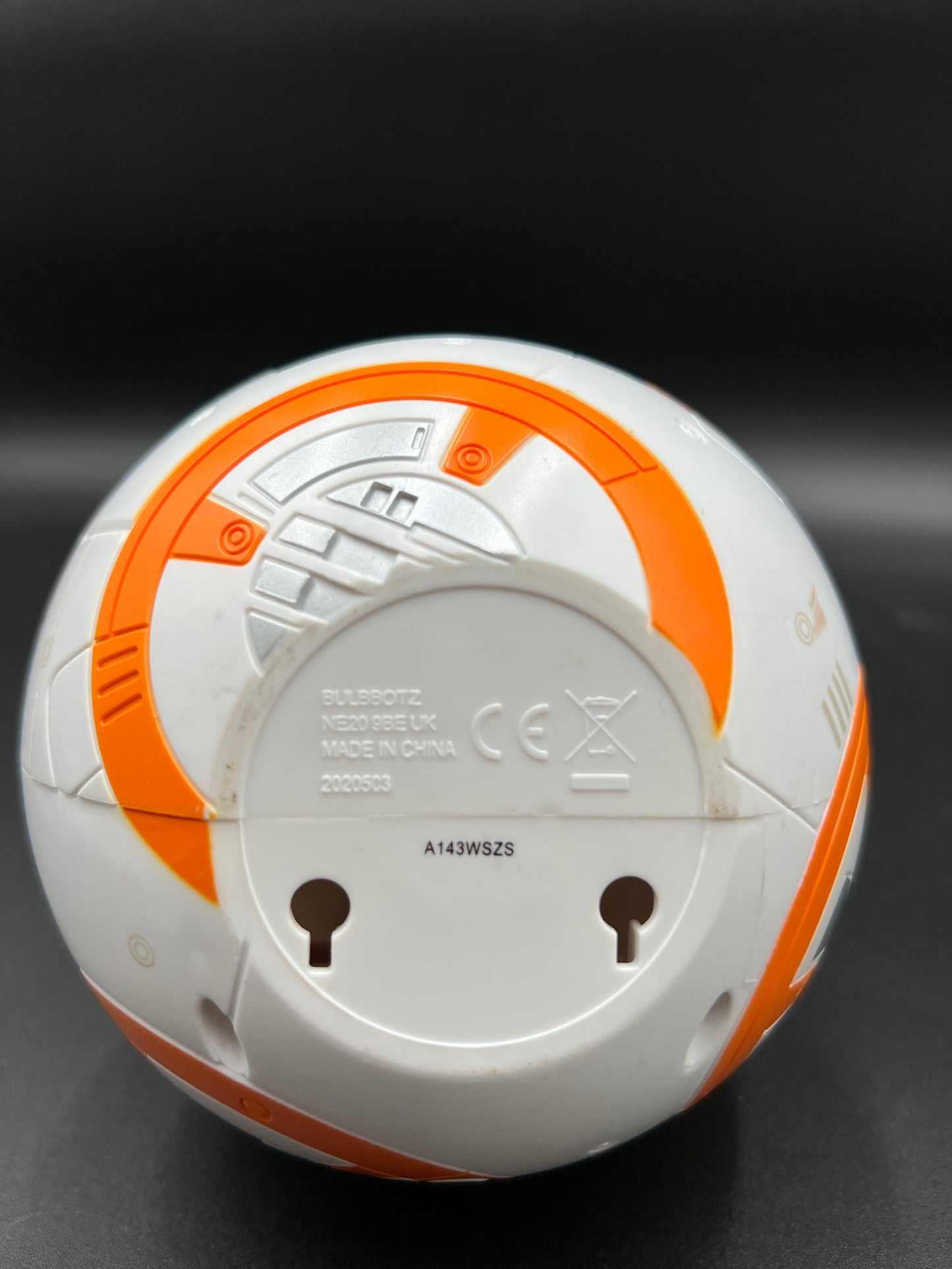 Star Wars BB-8 Alarm Clock Bulb Botz Kids Light-Up LCD Display Digital Clock Untested