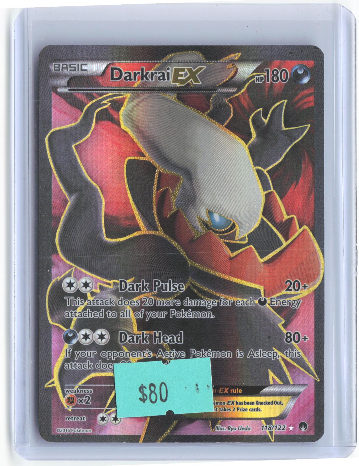 Darkrai EX 118/122 Ultra Rare BREAKpoint Pokemon Holo