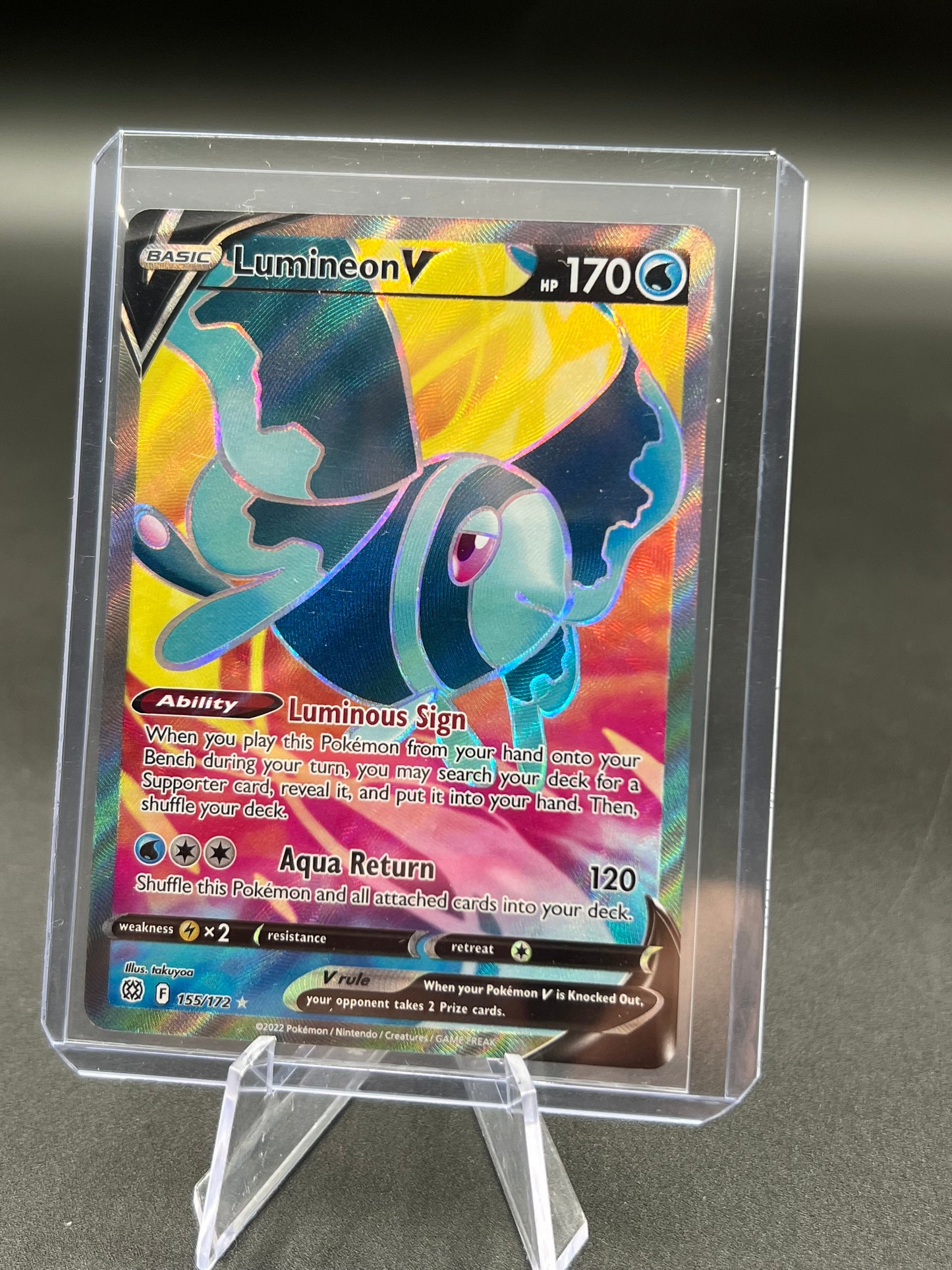 Lumineon V 155/172 (Full Art) - SWSH09: Brilliant Stars (SWSH09) Pokémon TCG