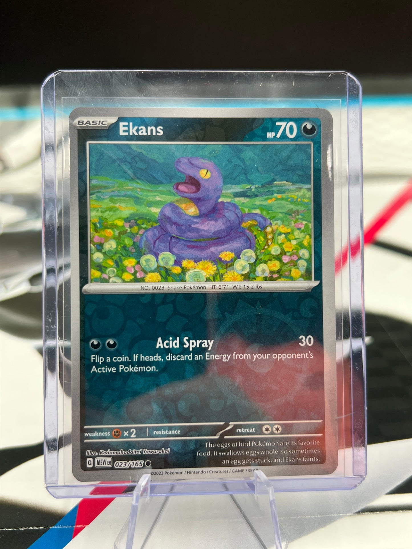 Ekans Reverse Holo 023/165 - SV: Scarlet & Violet 151 (MEW) Pokémon Card TCG