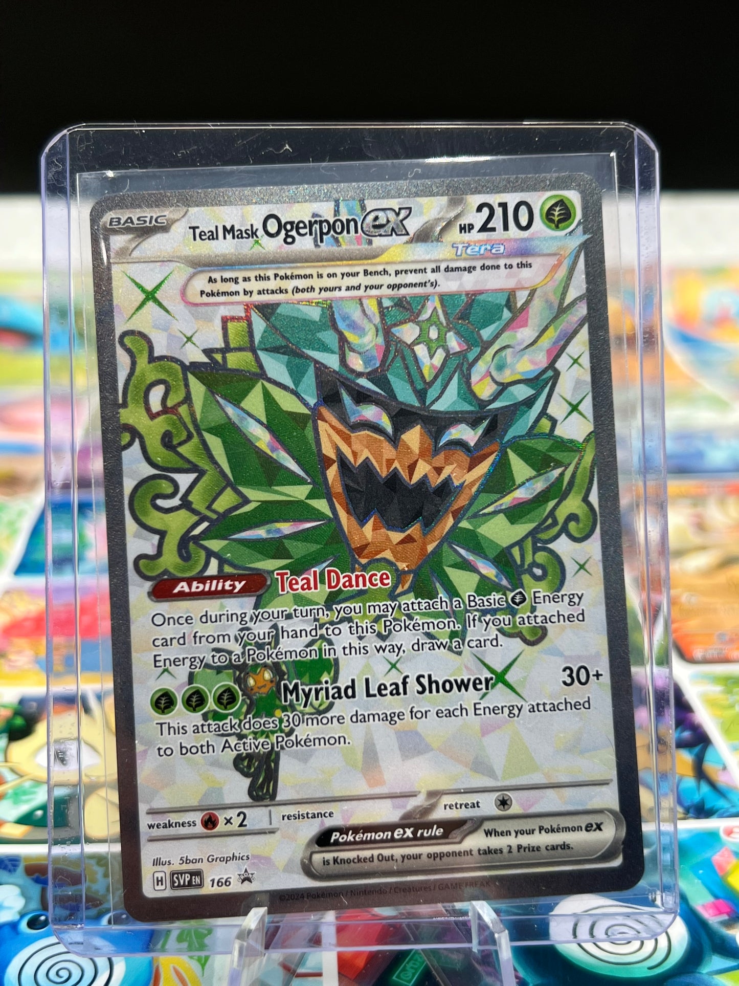 Teal Mask Ogerpon ex - 166 - SV: Scarlet & Violet Promo Cards (SVP) Pokémon Card TCG