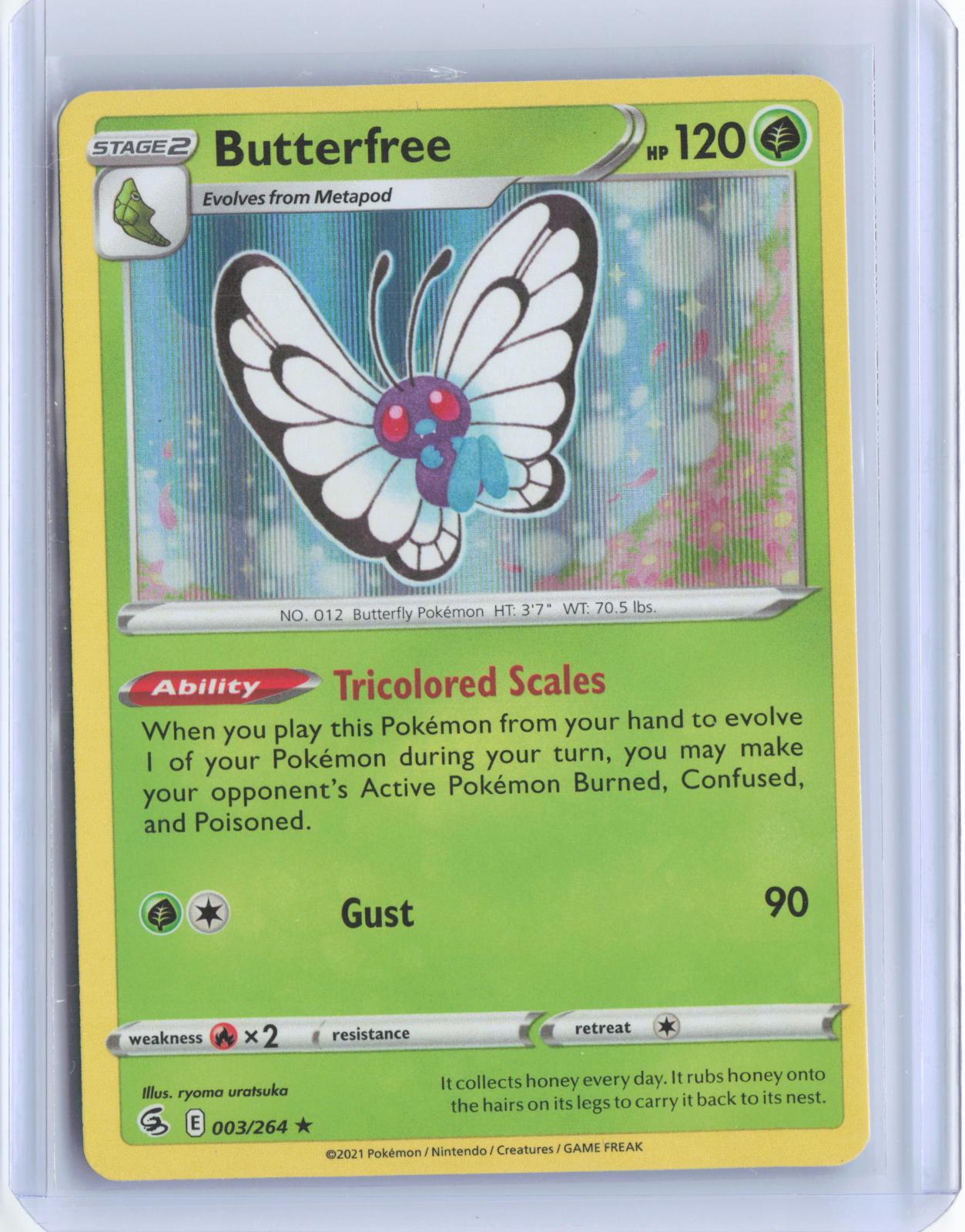 Butterfree 003/264 Holo Rare Fusion Strike Pokemon Holo TCG Card