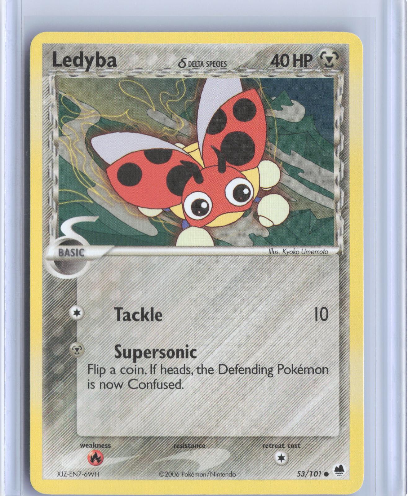 Ledyba 53/101 Common Dragon Frontiers Pokemon TCG Card