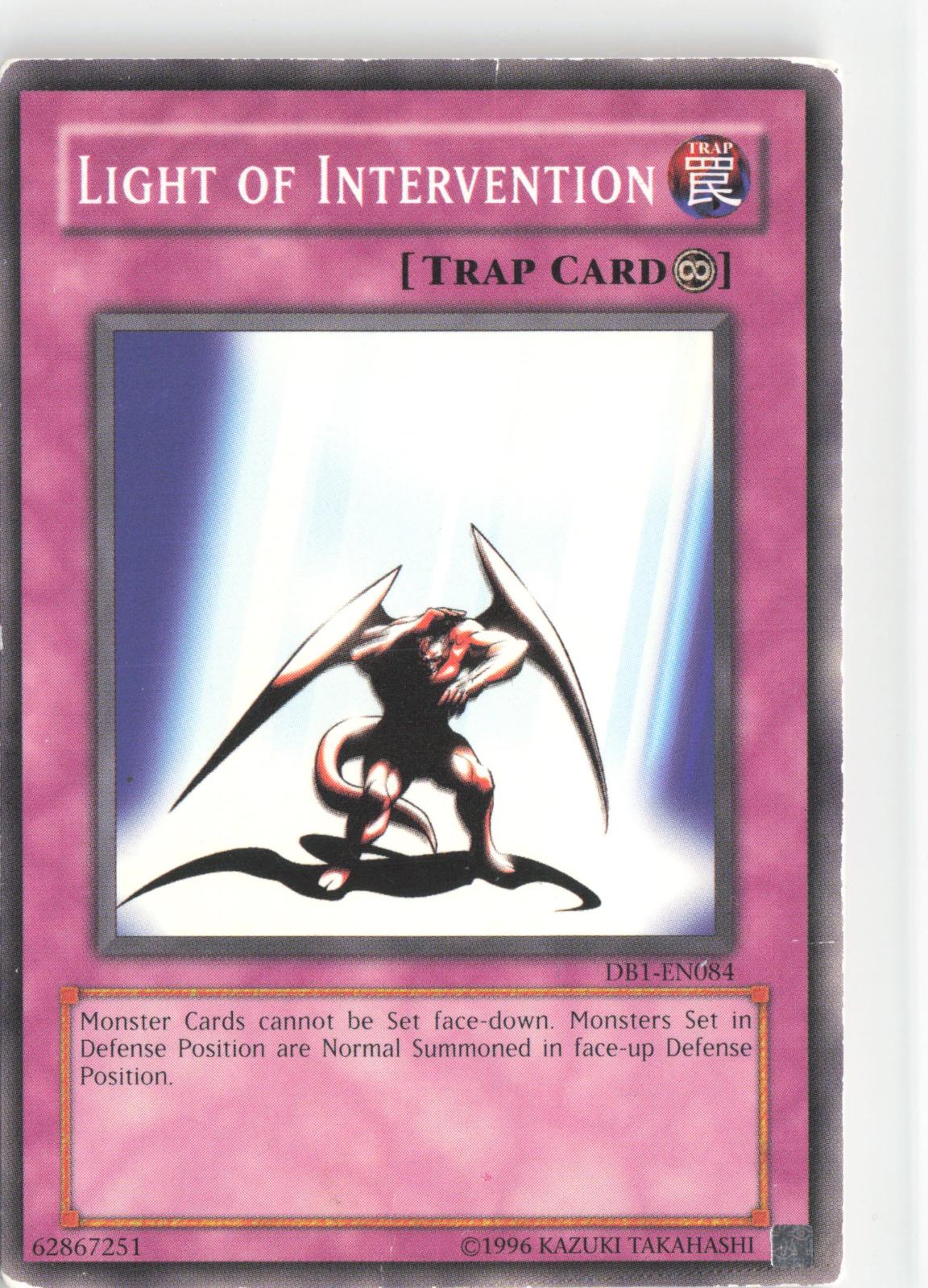 Light of Intervention DB1-EN084 Dark Beginning 1 Yu-Gi-Oh Unlimited