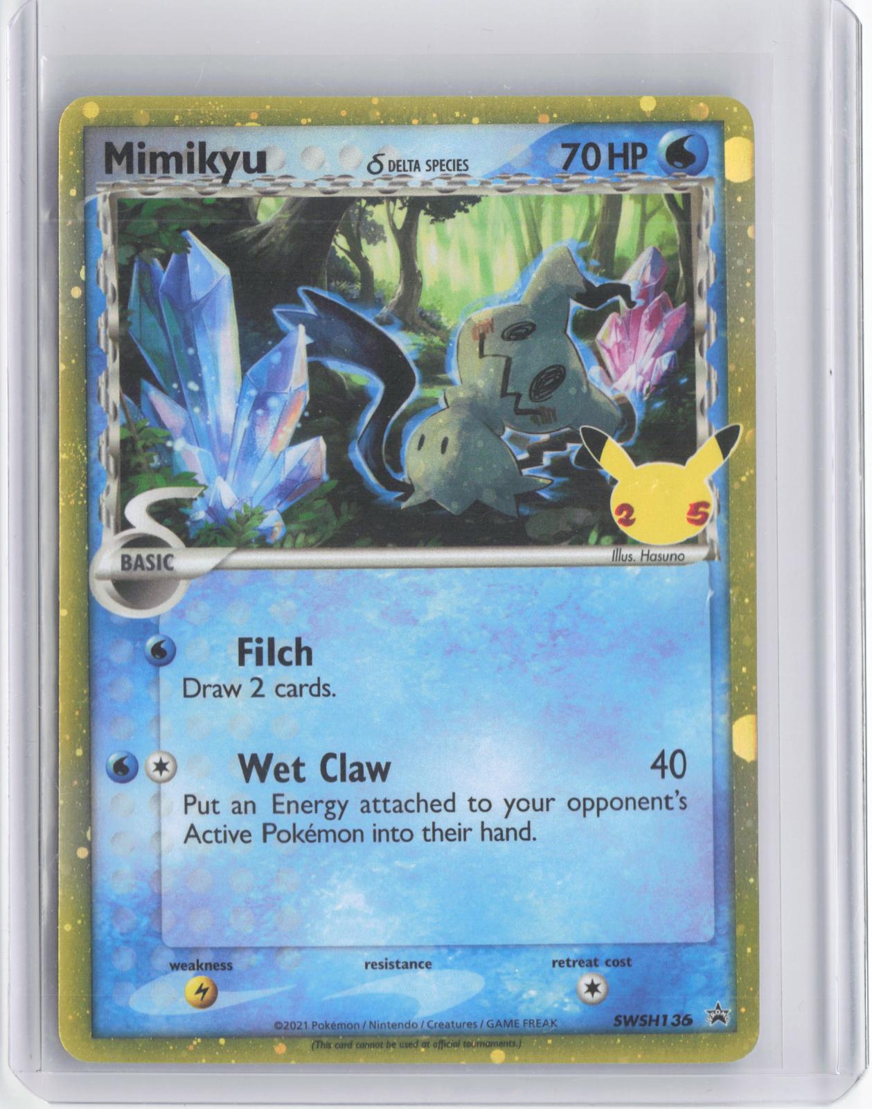 Mimikyu (Delta Species) SWSH136 Holo Promo Sword & Shield Promo Pokemon