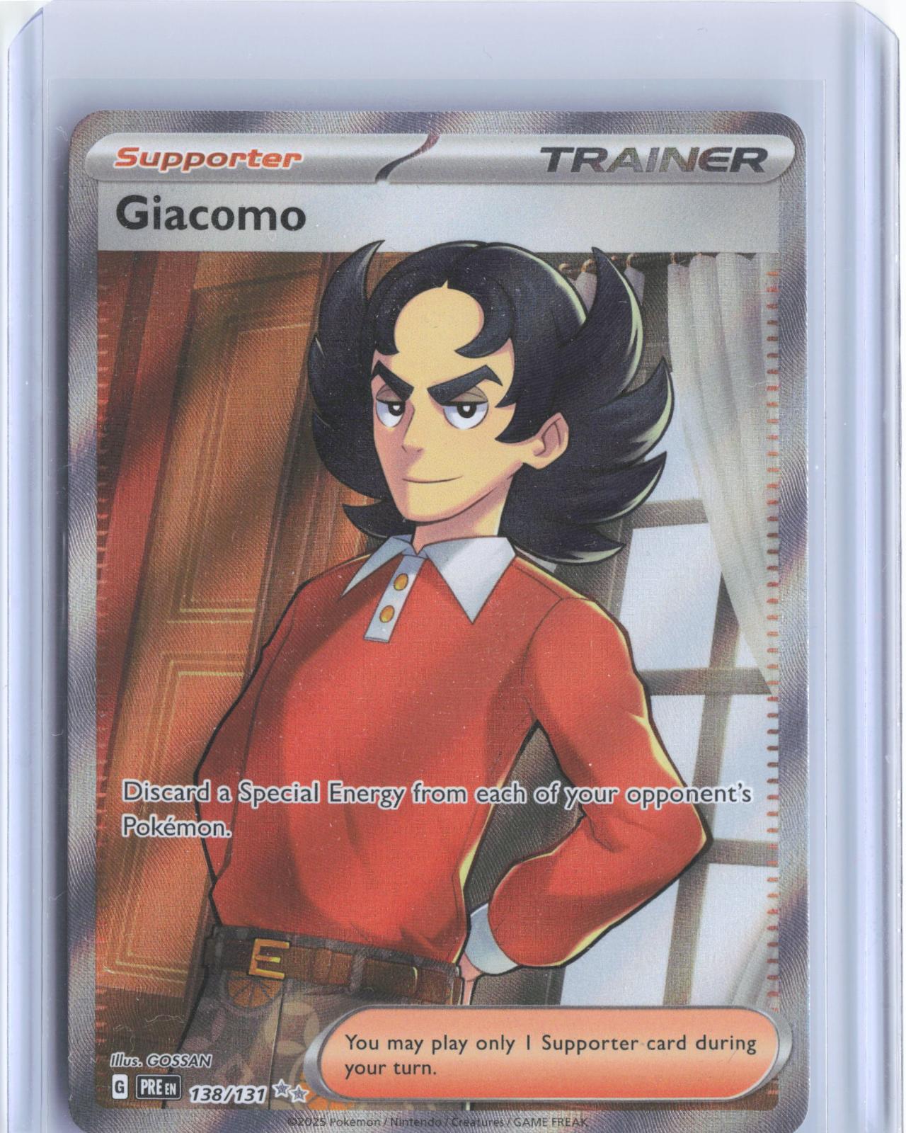 Giacomo 138/131 Holo Ultra Rare Prismatic Evolutions Pokemon TCG Card