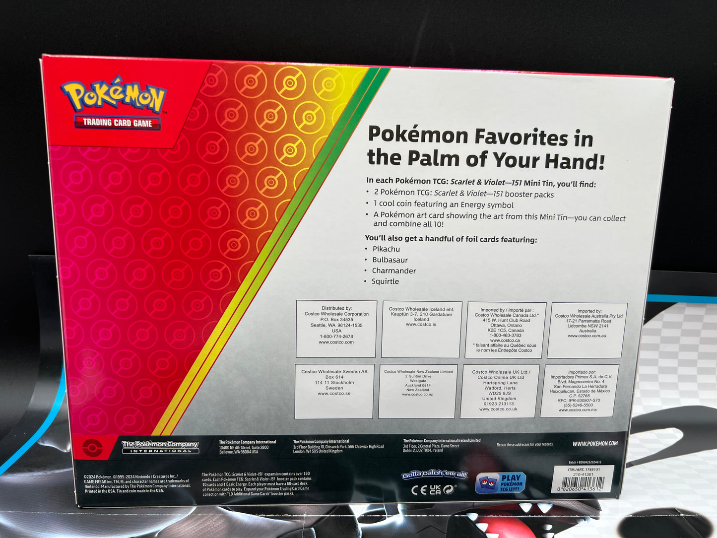 Costco Pokemon Scarlet & Violet 151 Mini Tin 5-pack (Random) - Miscellaneous Cards & Products (MCAP) Pokémon TCG