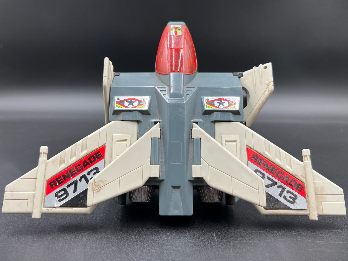 Vintage 1985 Bandai Gobots Renegade 9713 Figure Robot Transformer Toy incomplete and used