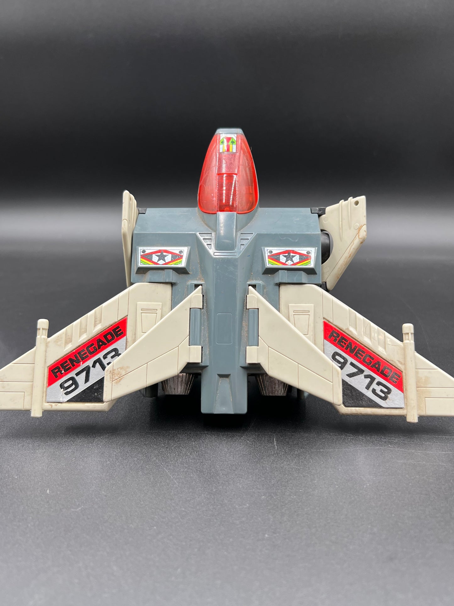 Vintage 1985 Bandai Gobots Renegade 9713 Figure Robot Transformer Toy incomplete and used