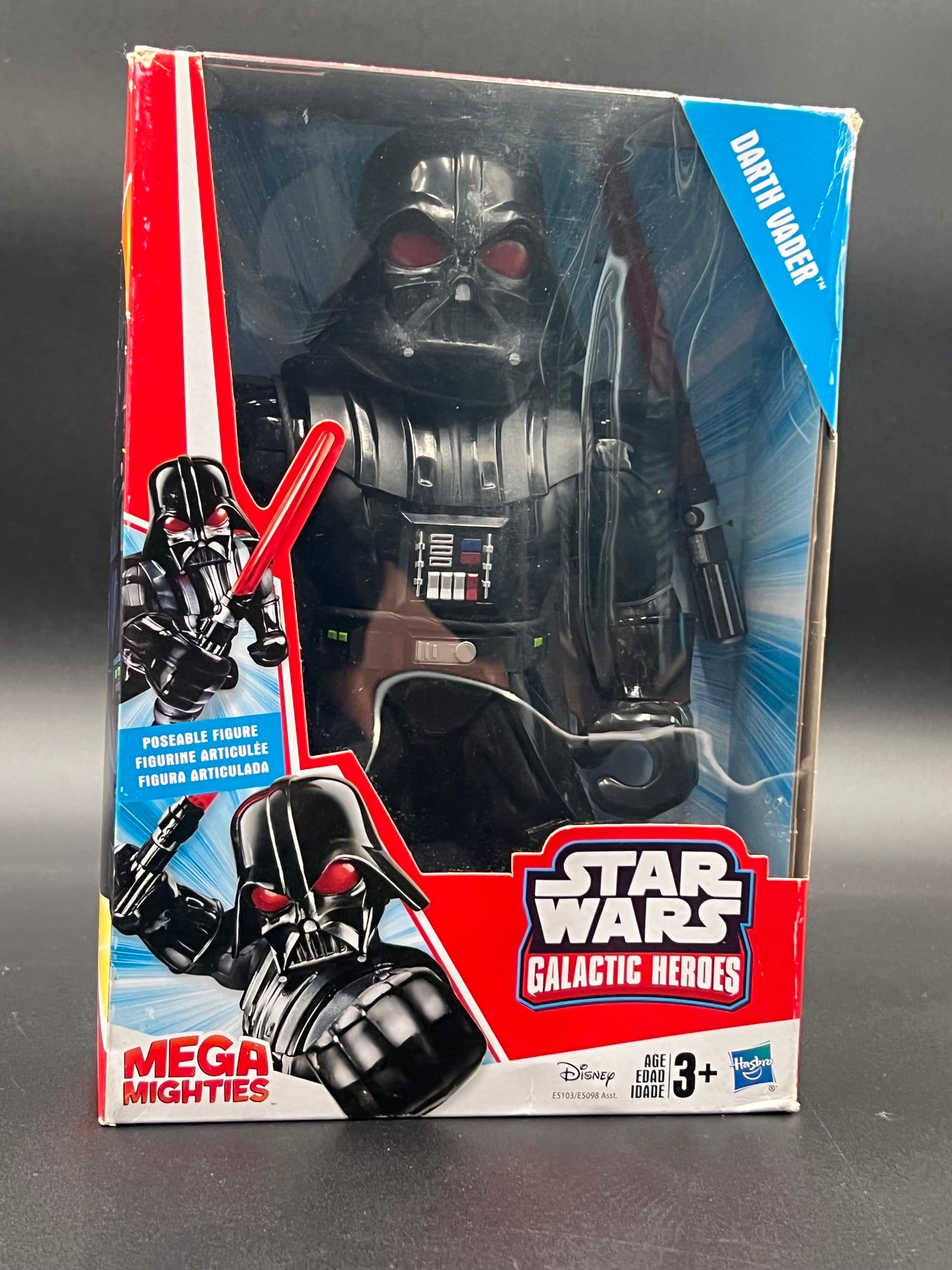 Star Wars Galactic Heroes: Mega Mighties Darth Vader 10in Action Figure New