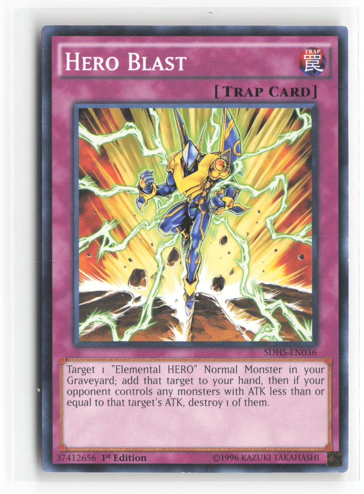 Hero Blast SDHS-EN036 Structure Deck: HERO Strike Yu-Gi-Oh 1st Edition