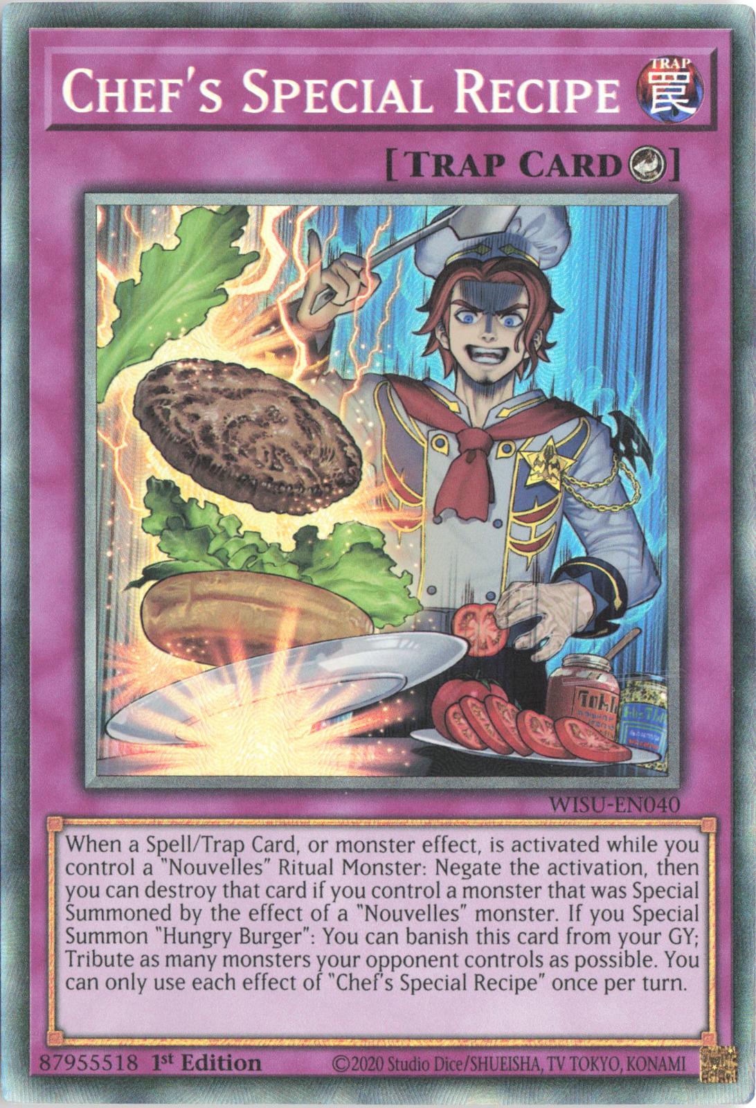 Chef's Special Recipe (CR) WISU-EN040 Wild Survivors Yu-Gi-Oh 1st Edition