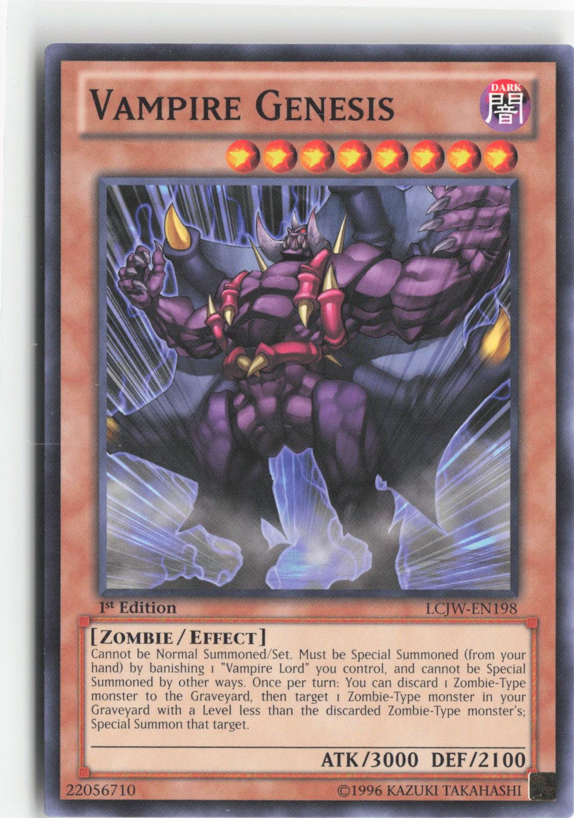 Vampire Genesis LCJW-EN198 Legendary Collection 4: Joey's World Yu-Gi-Oh 1st Edition