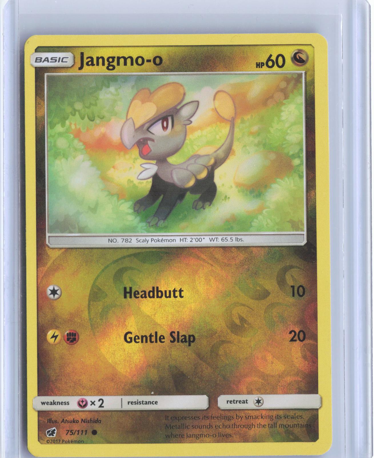 Jangmo-o 75/111 Common Crimson Invasion Pokemon Reverse Holo TCG Card