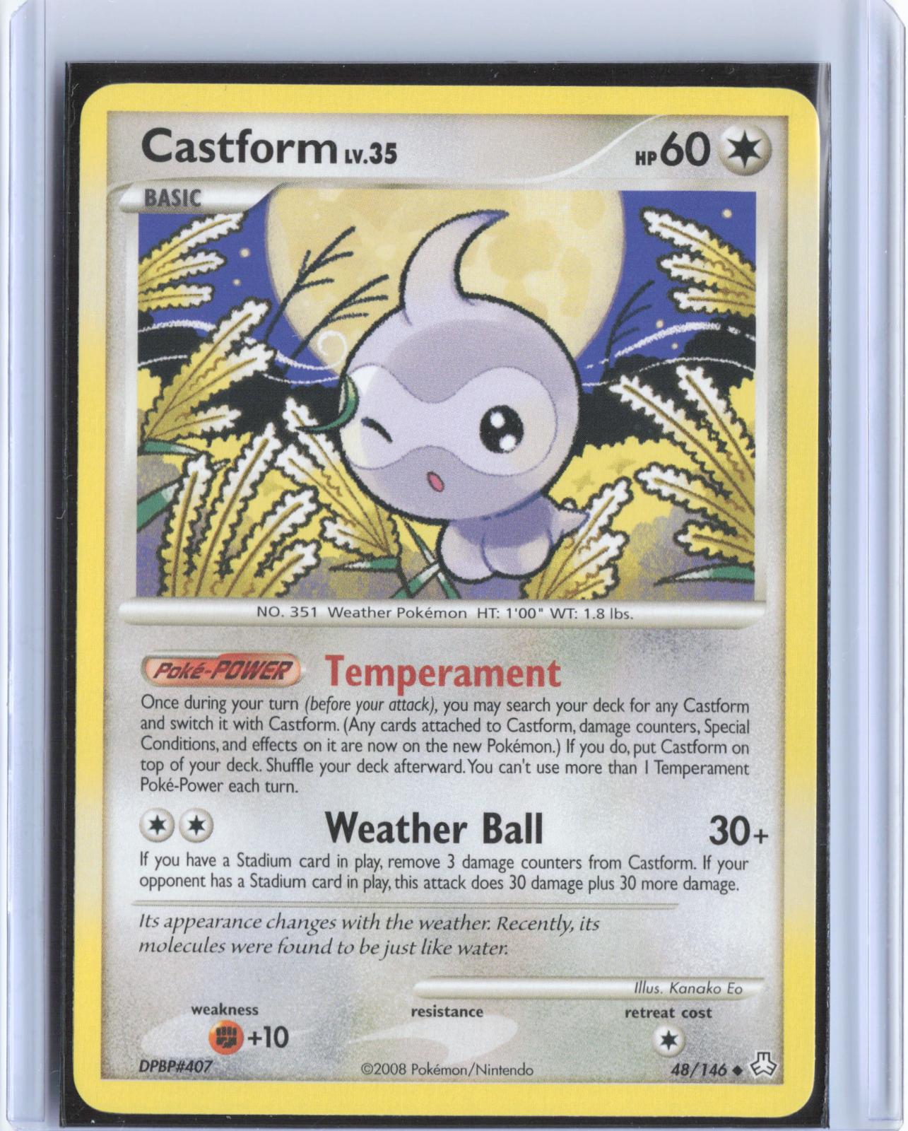 Castform 48/146 Uncommon Legends Awakened Pokemon TCG Card