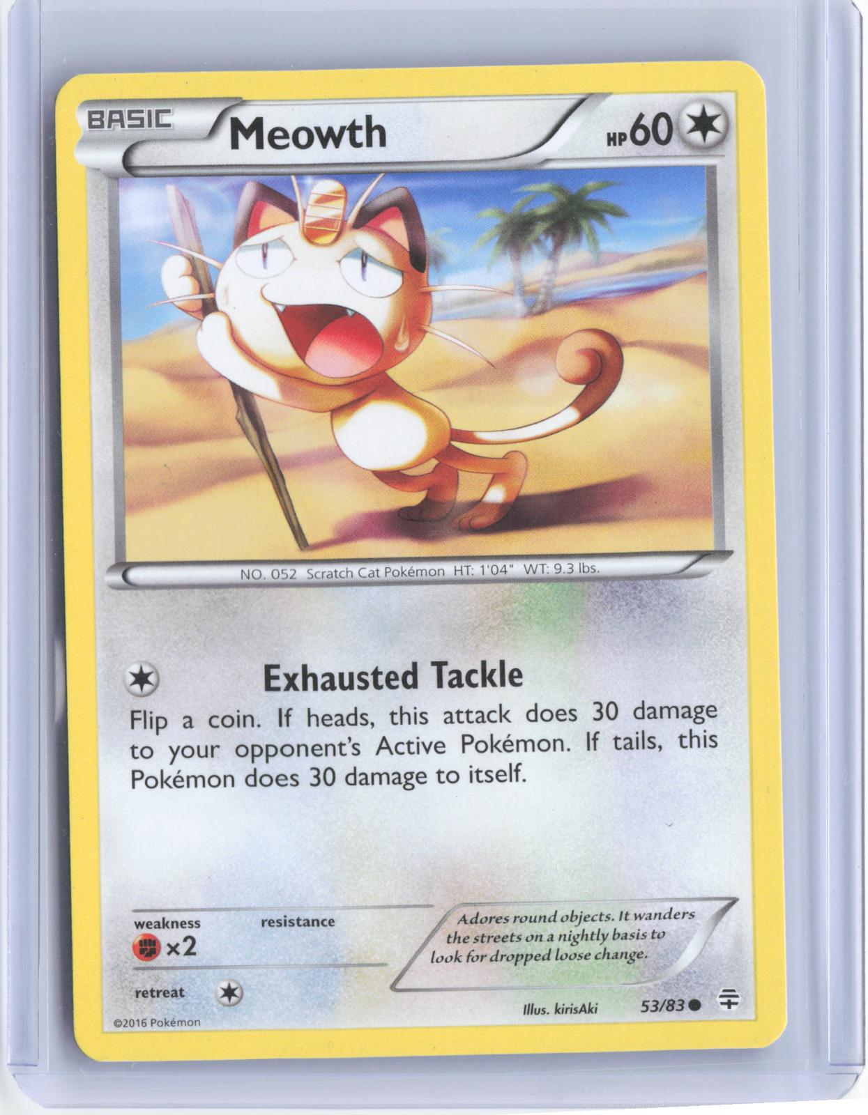 Meowth 53/83 Common Generations Pokemon TCG Card