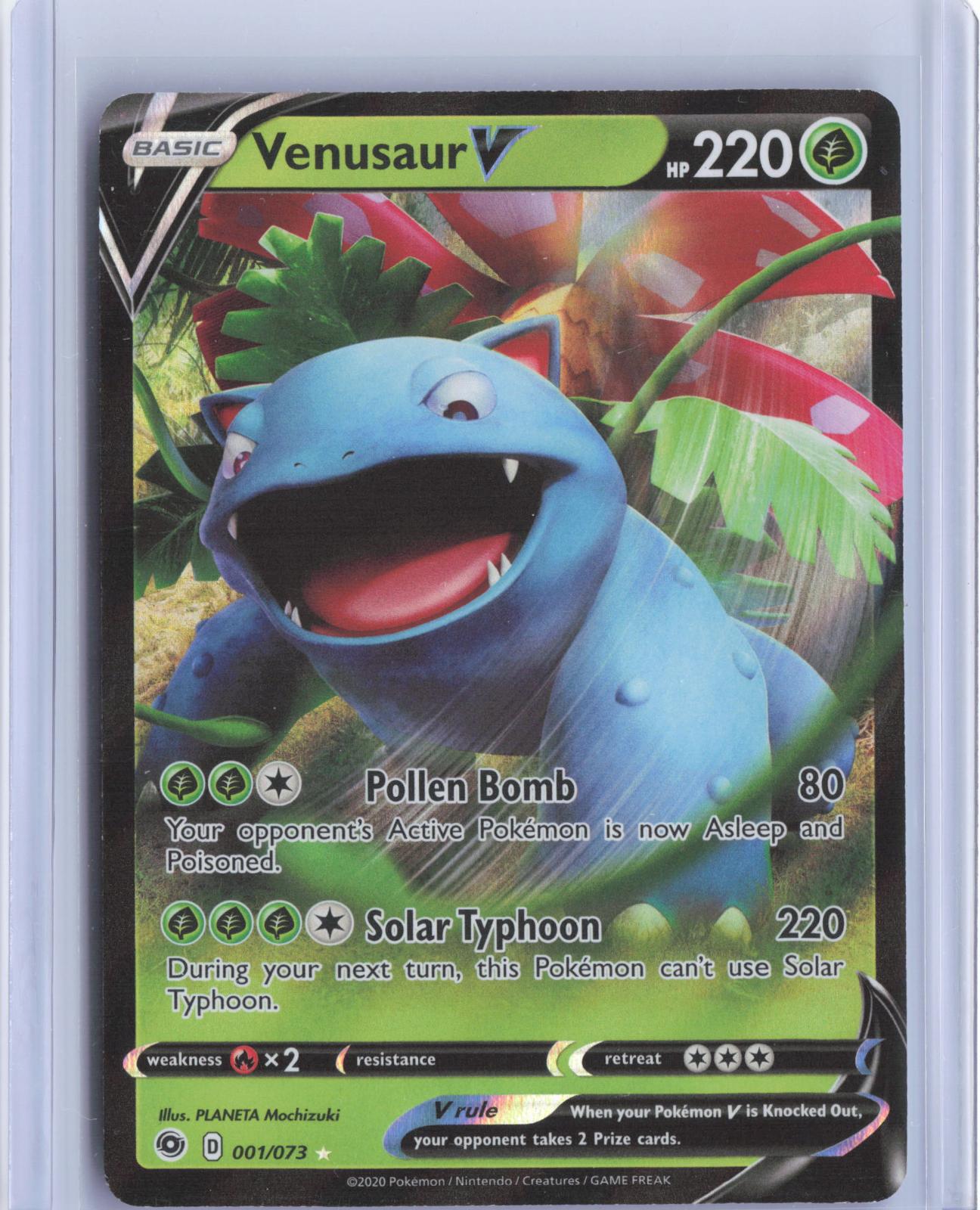 Venusaur V 001/073 Holo V Rare Champion's Path Pokemon Holo TCG Card