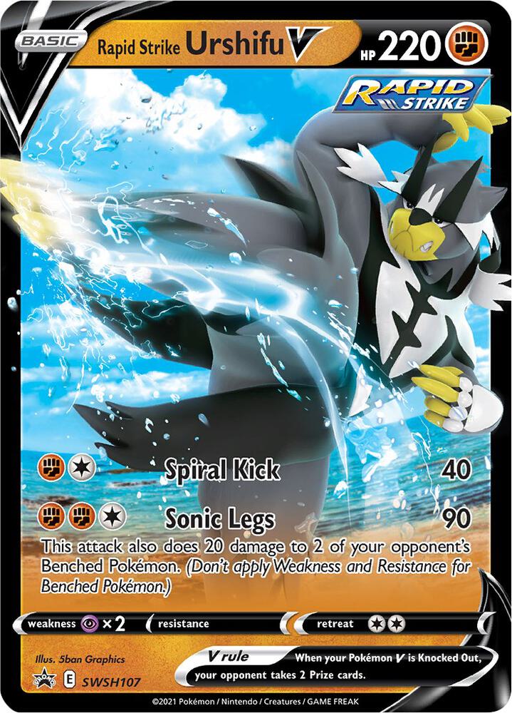Rapid Strike Urshifu V - SWSH107 - SWSH: Sword & Shield Promo Cards (SWSD) Pokémon Card TCG