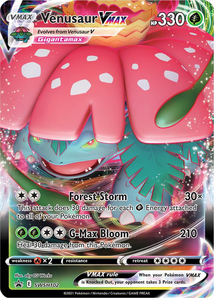 Venusaur VMAX Holo Promo SWSH: Sword & Shield Promo Cards SWSH102