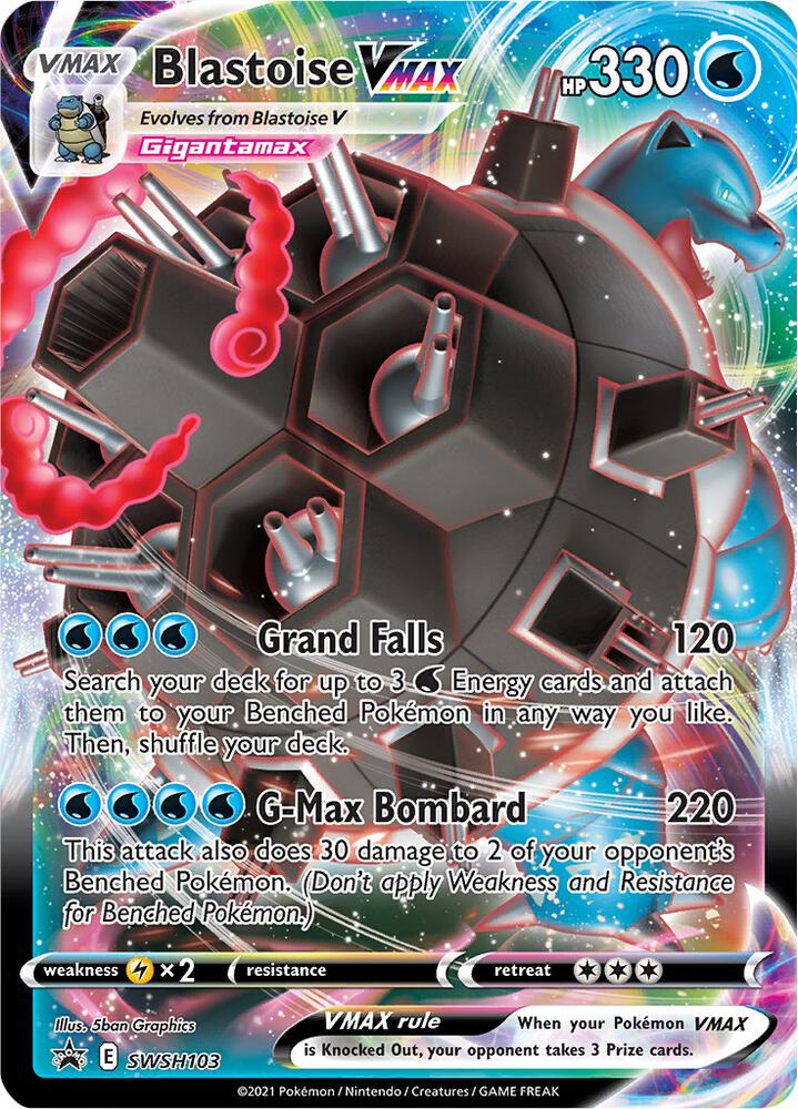 Blastoise VMAX Holo Promo SWSH: Sword & Shield Promo Cards SWSH103