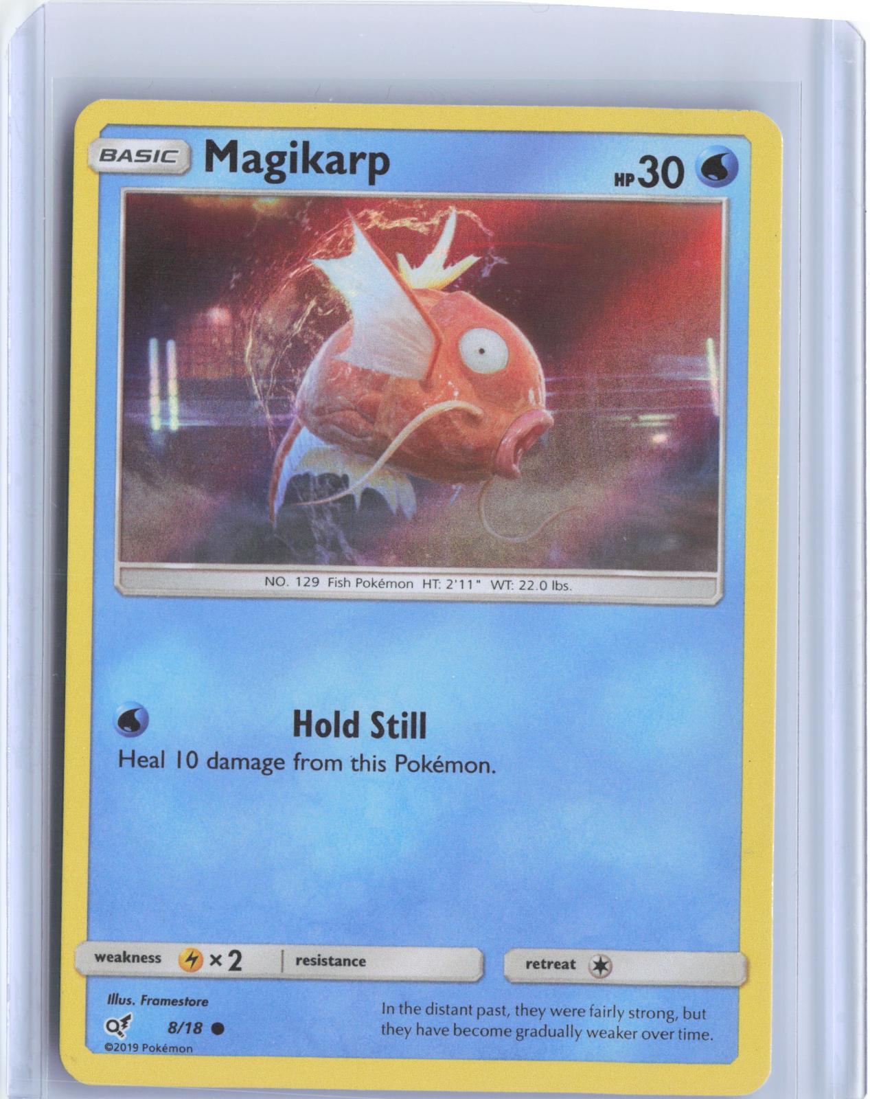 Magikarp 8/18 Common Detective Pikachu Pokemon Holo TCG Card