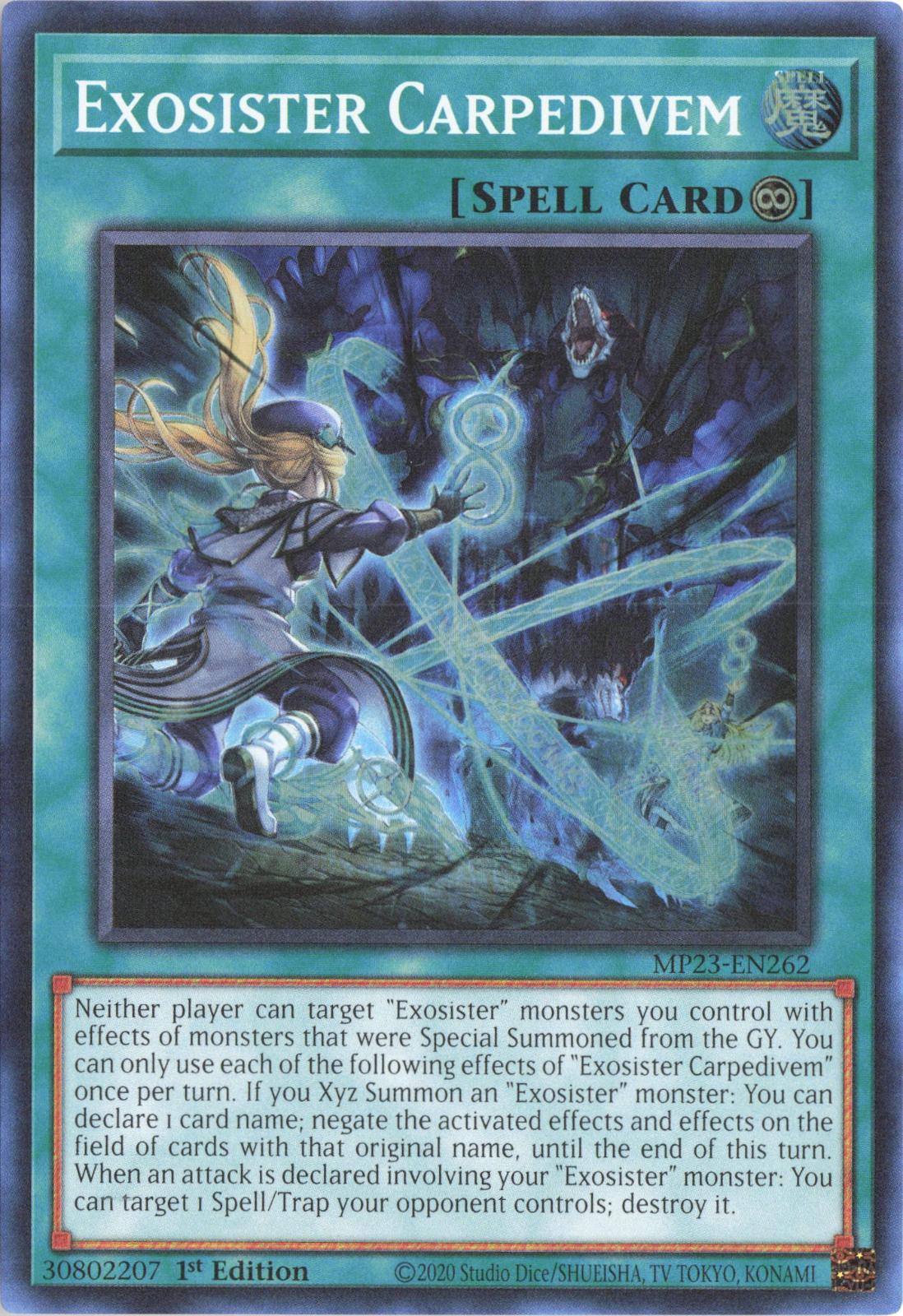 Exosister Carpedivem MP23-EN262 25th Anniversary Tin: Dueling Heroes Mega Pack Yu-Gi-Oh 1st Edition