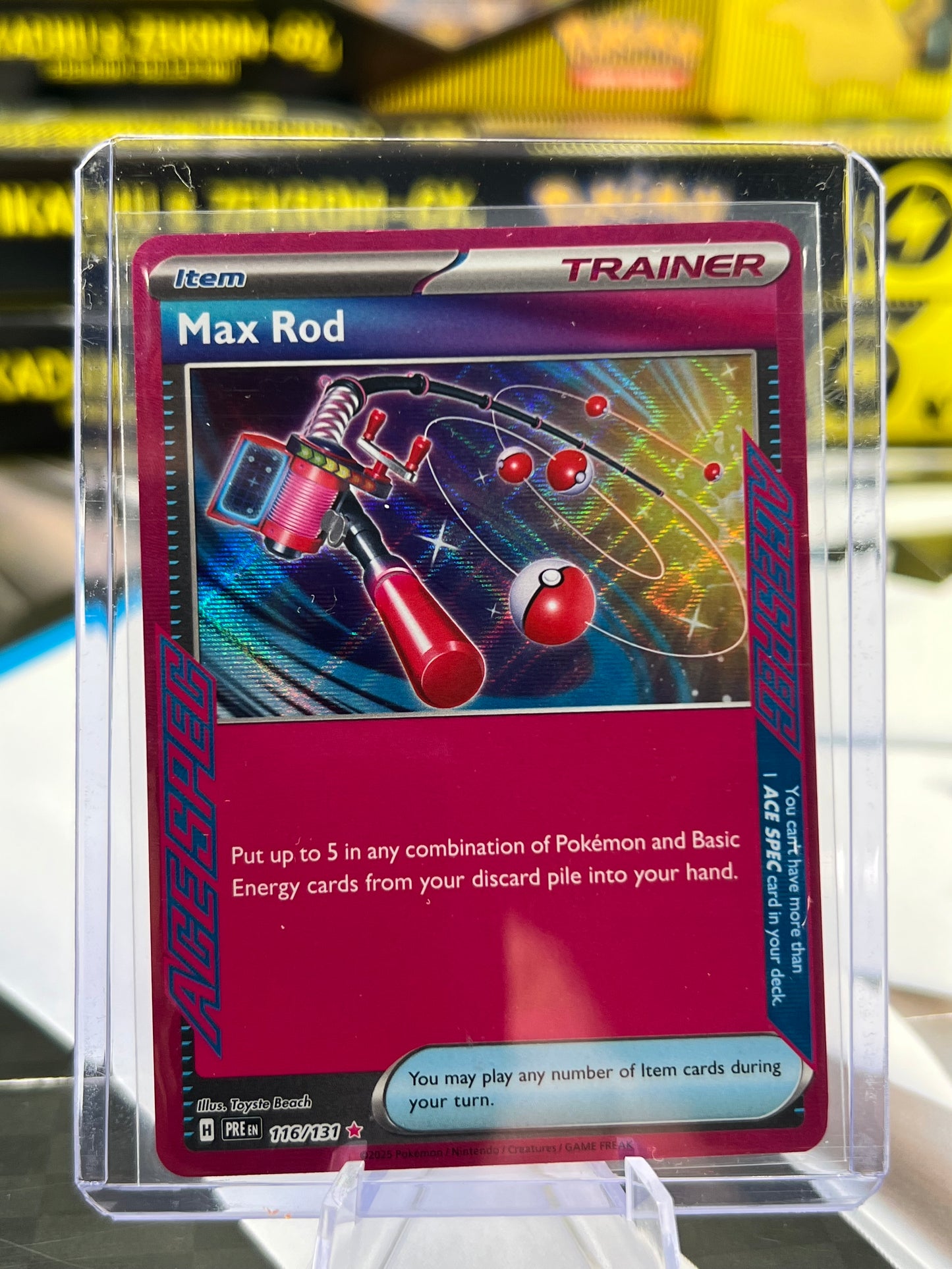 Max Rod 116/131 - SV: Prismatic Evolutions (PRE) POKÉMON TCG