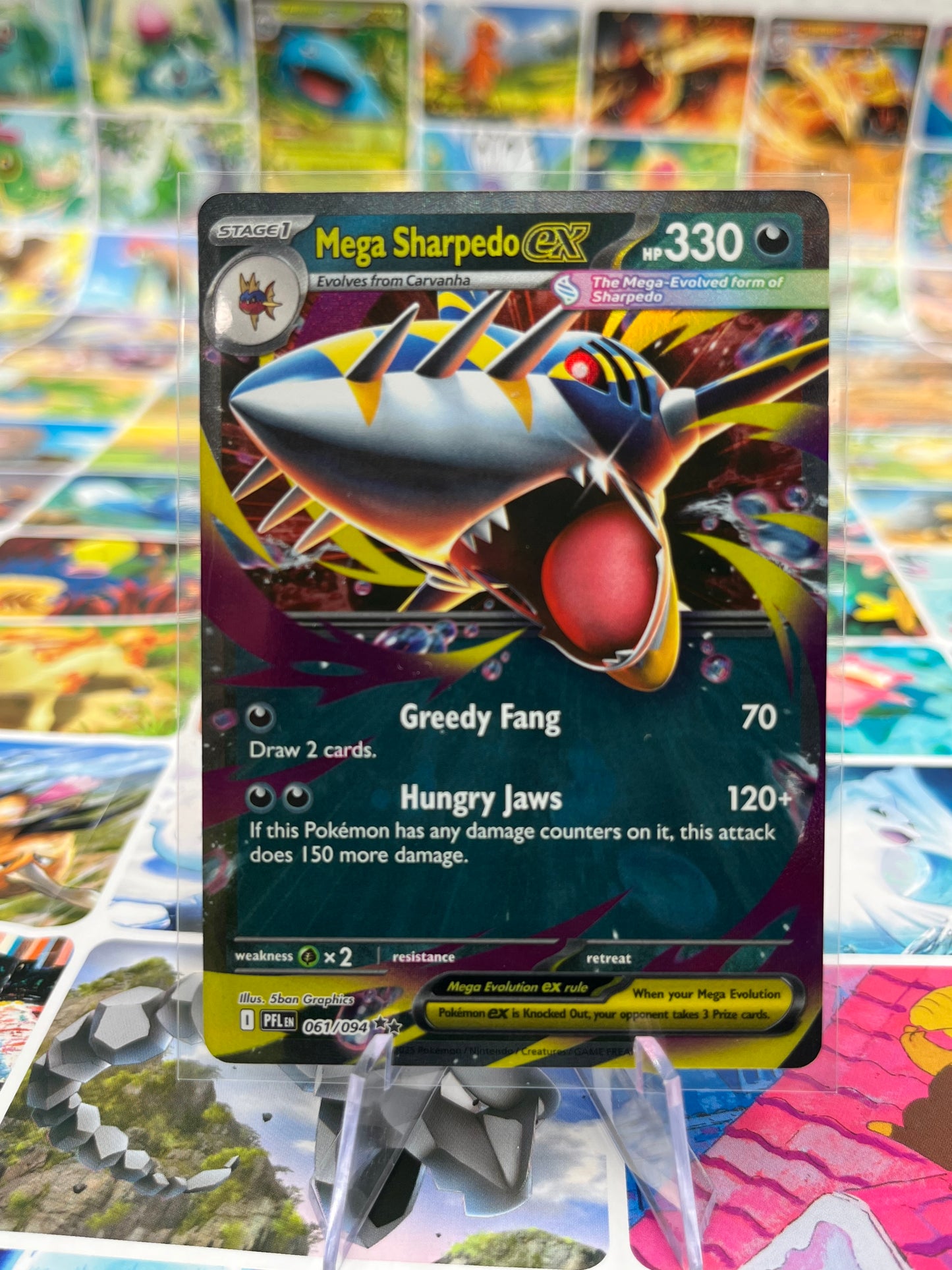 Mega Sharpedo ex - 061/094 - ME02: Phantasmal Flames (PFL) Pokémon Card TCG