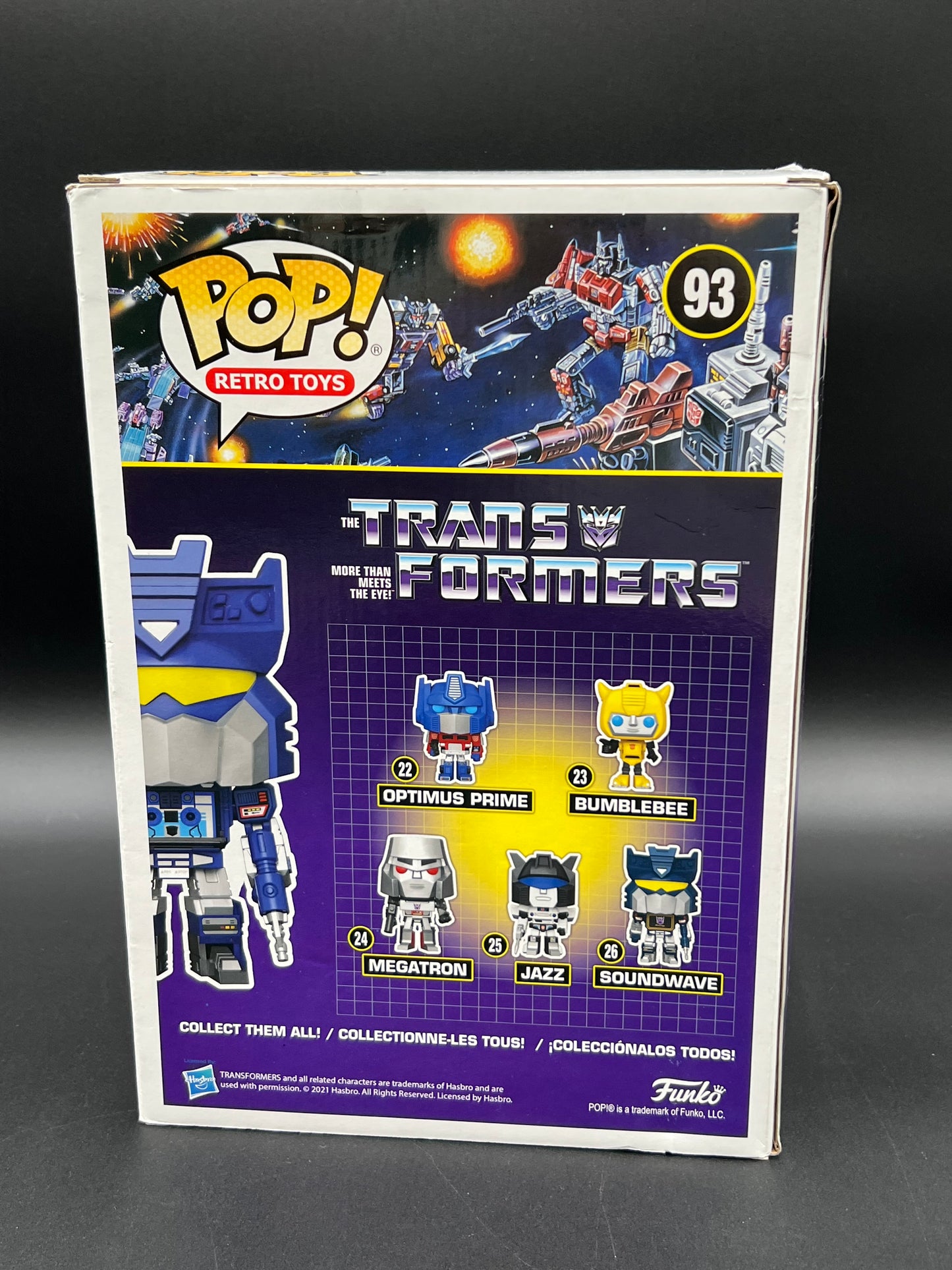 Funko Pop Retro Toys #93 - Transformers - Soundwave /w Tapes (Exclusive)