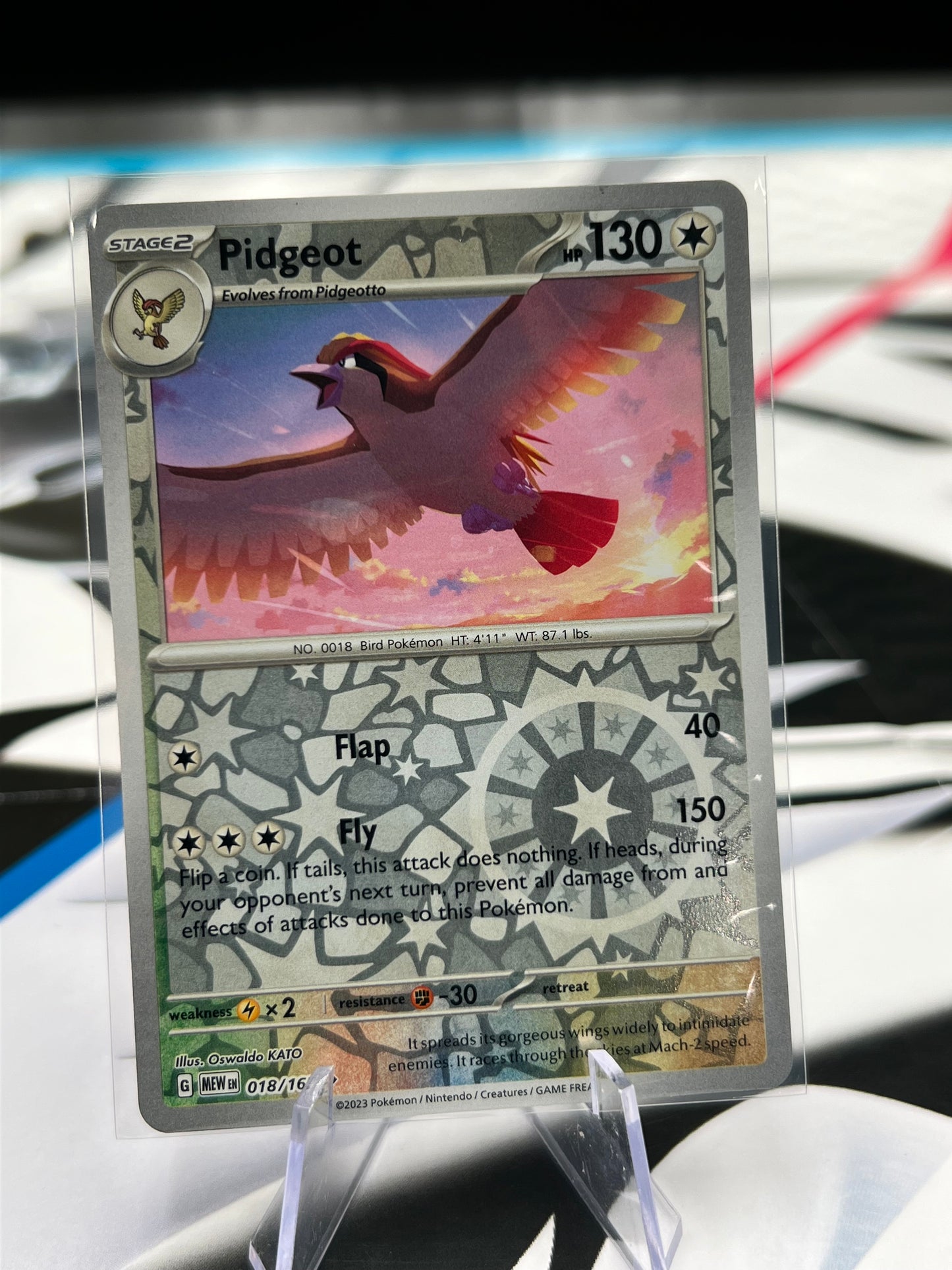 Pidgeot Reverse holo 018/165 - SV: Scarlet & Violet 151 (MEW) Pokémon Card TCG