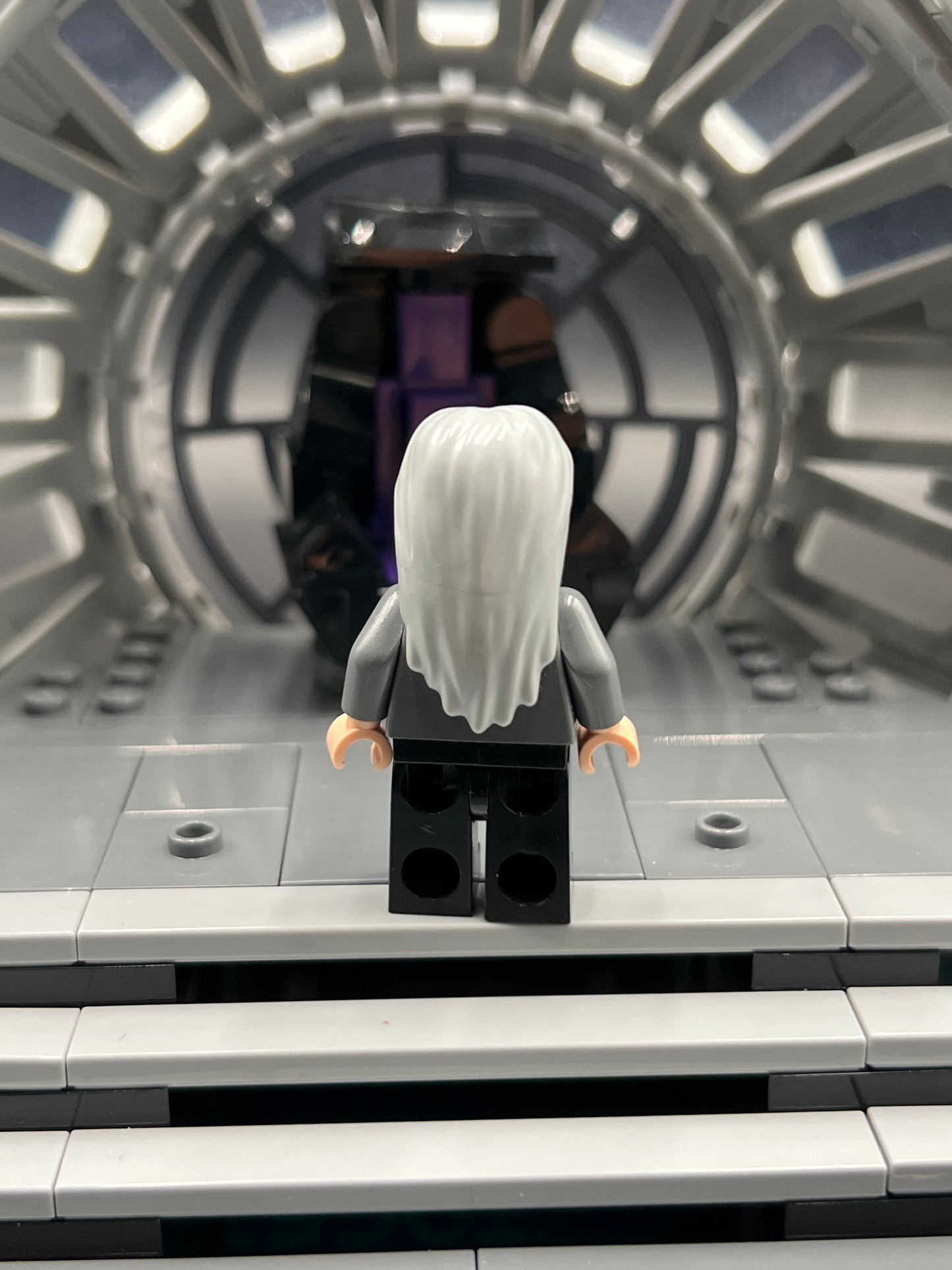 LEGO Harry Potter Argus Filch - Light Bluish Gray Long Hair Item No: hp097 Set 4842