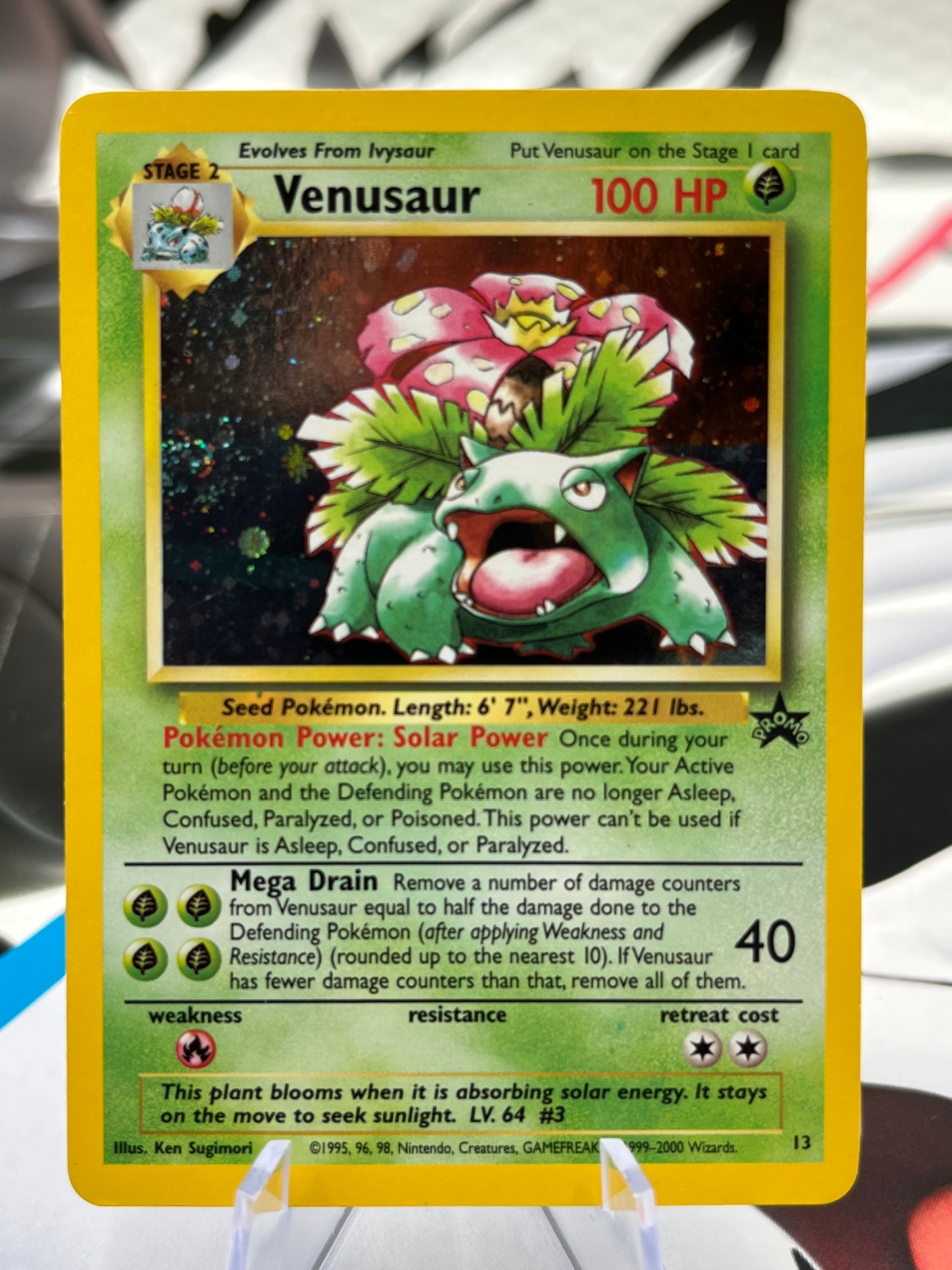 Venusaur - WoTC Promo 13 Holo (PR) Vintage WOTC Pokémon TCG