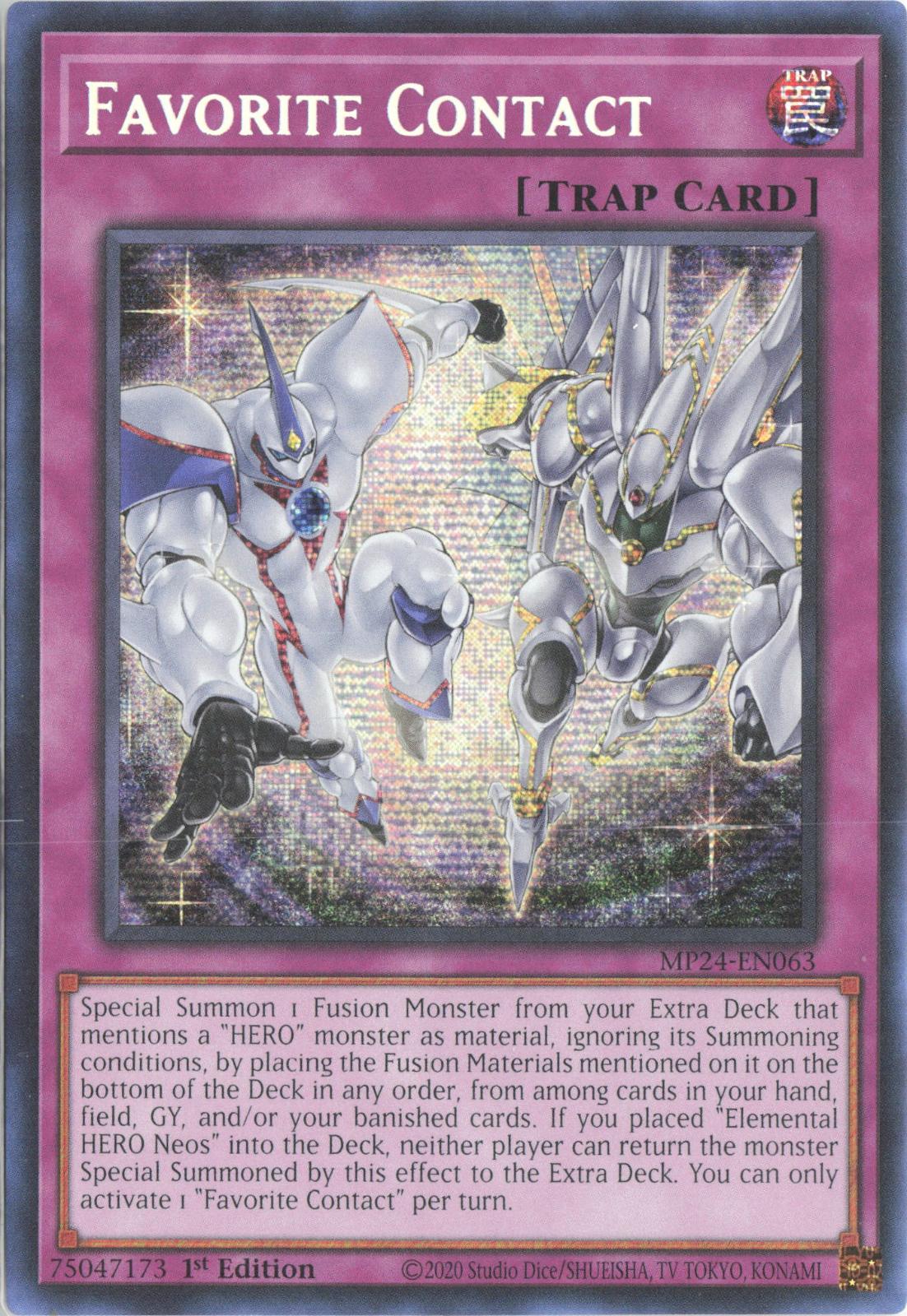 Favorite Contact MP24-EN063 25th Anniversary Tin: Dueling Mirrors Yu-Gi-Oh 1st Edition