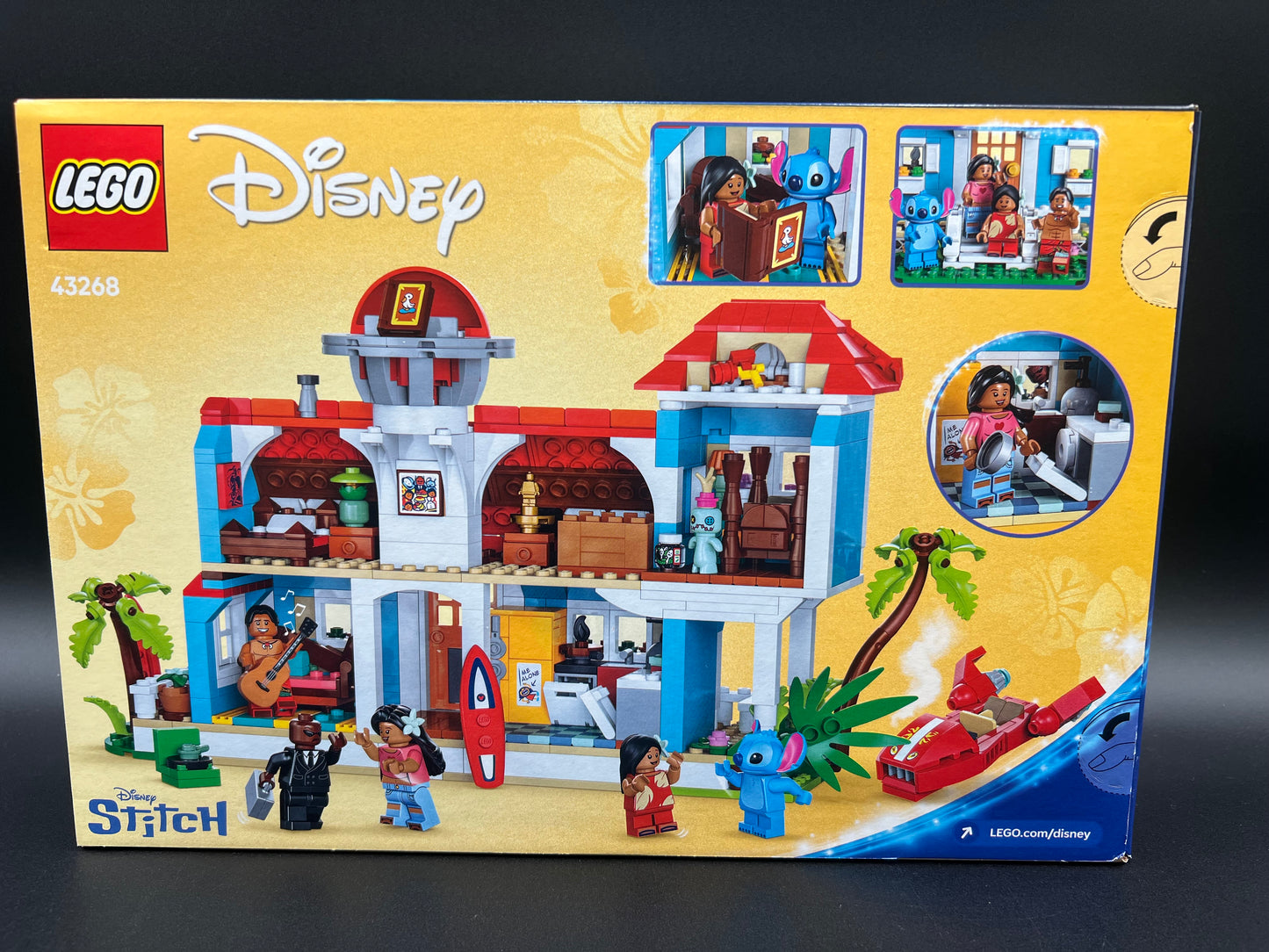 LEGO Disney Lilo and Stitch Beach House Toy - Building Playset for Kids, Girls and Boys, Ages 9+ - Includes 5 Minifigures - Disney Gift Idea for Fans of Lilo & Stitch Movie - 43268