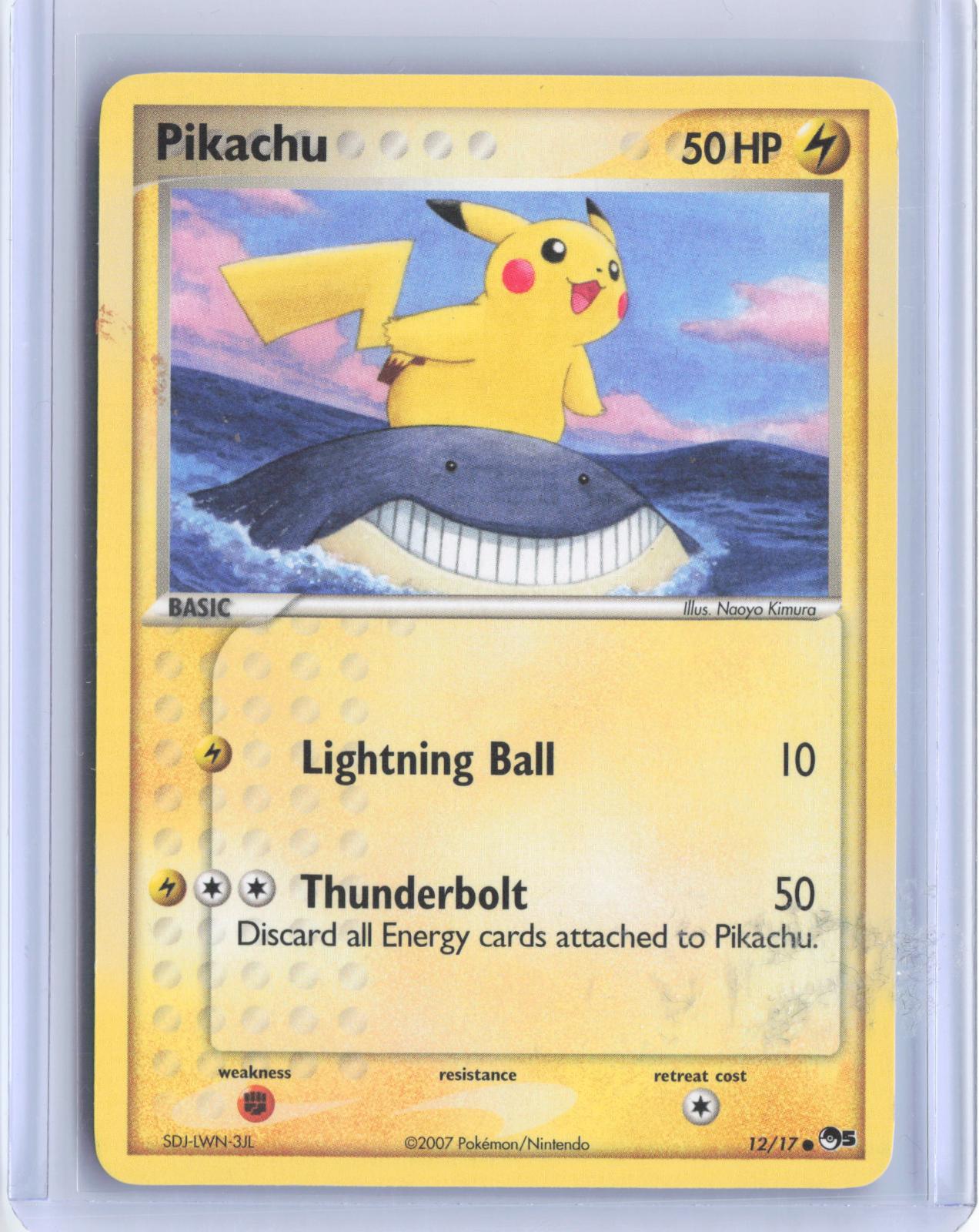Pikachu 12/17 Common POP Series 5 Pokemon TCG Card