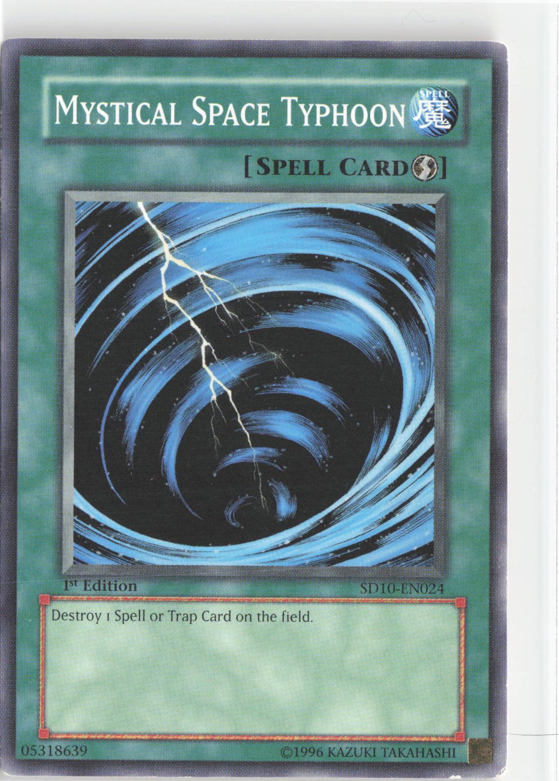 Mystical Space Typhoon SD10-EN024 Structure Deck: Machine Re-Volt Yu-Gi-Oh 1st Edition