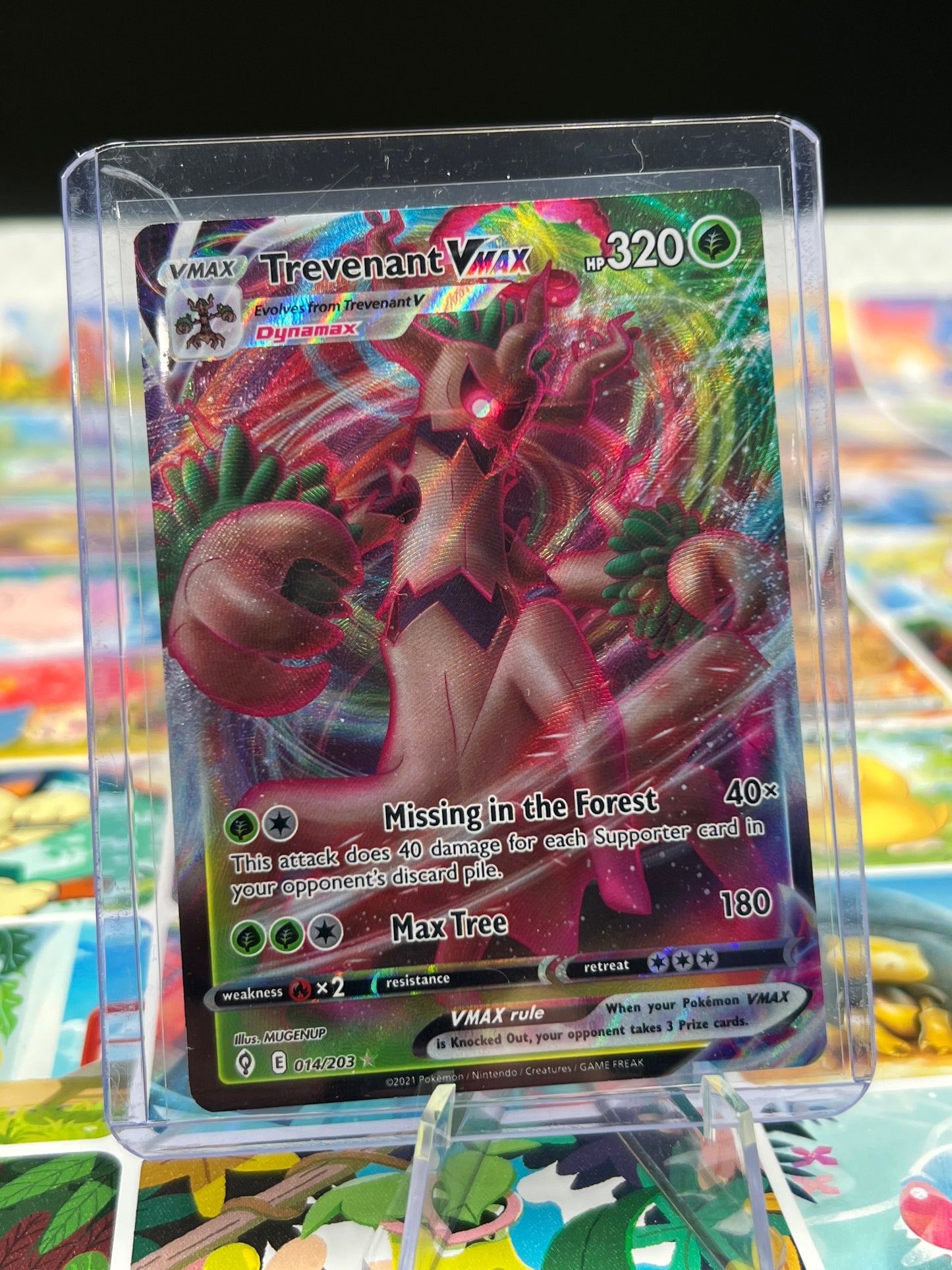Trevenant VMAX 014/203 - SWSH07: Evolving Skies (SWSH07) Pokémon Card TCG
