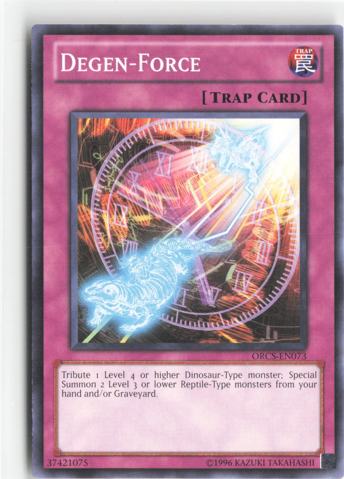 Degen-Force ORCS-EN073 Common / Short Print Order of Chaos Yu-Gi-Oh Unlimited