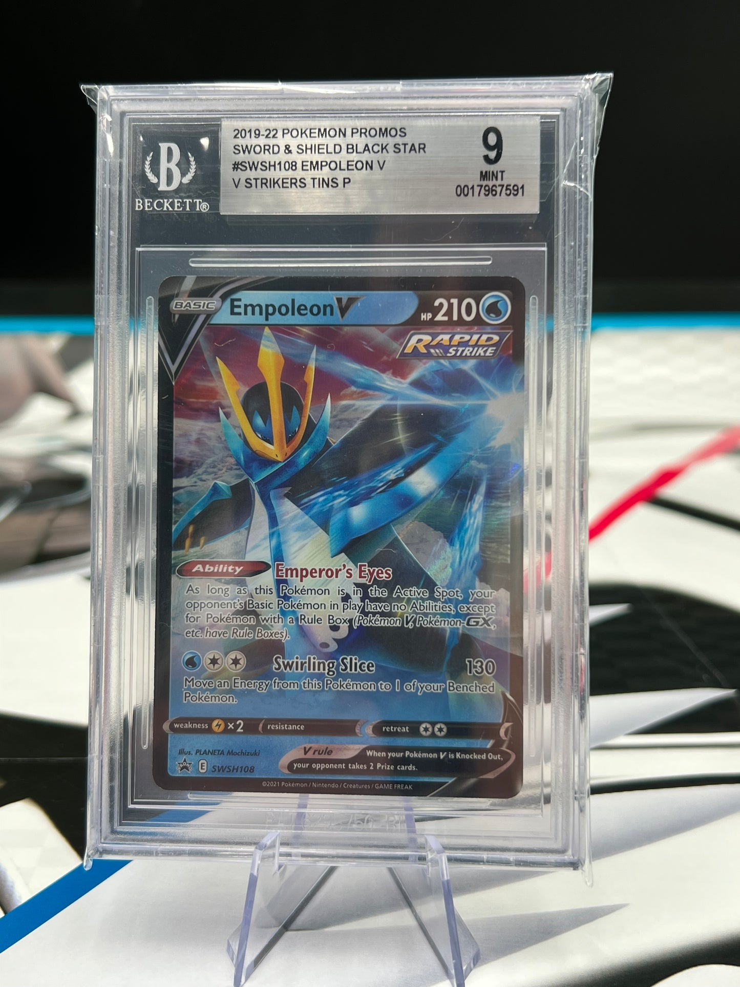BGS 9 Empoleon V - SWSH108 - SWSH: Sword & Shield Promo Cards (SWSD) Pokémon TCG Beckett