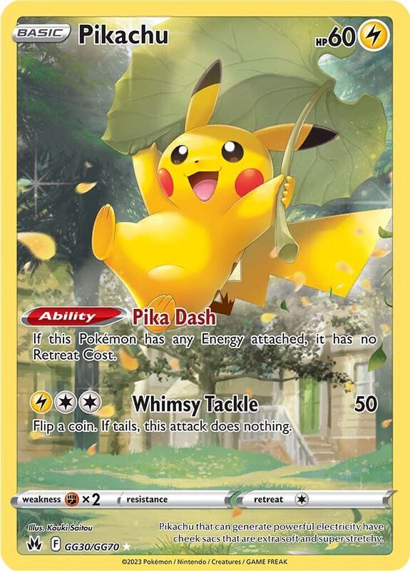 Pikachu - GG30/GG70 - Crown Zenith: Galarian Gallery (CRZ:GG) Pokémon Card TCG