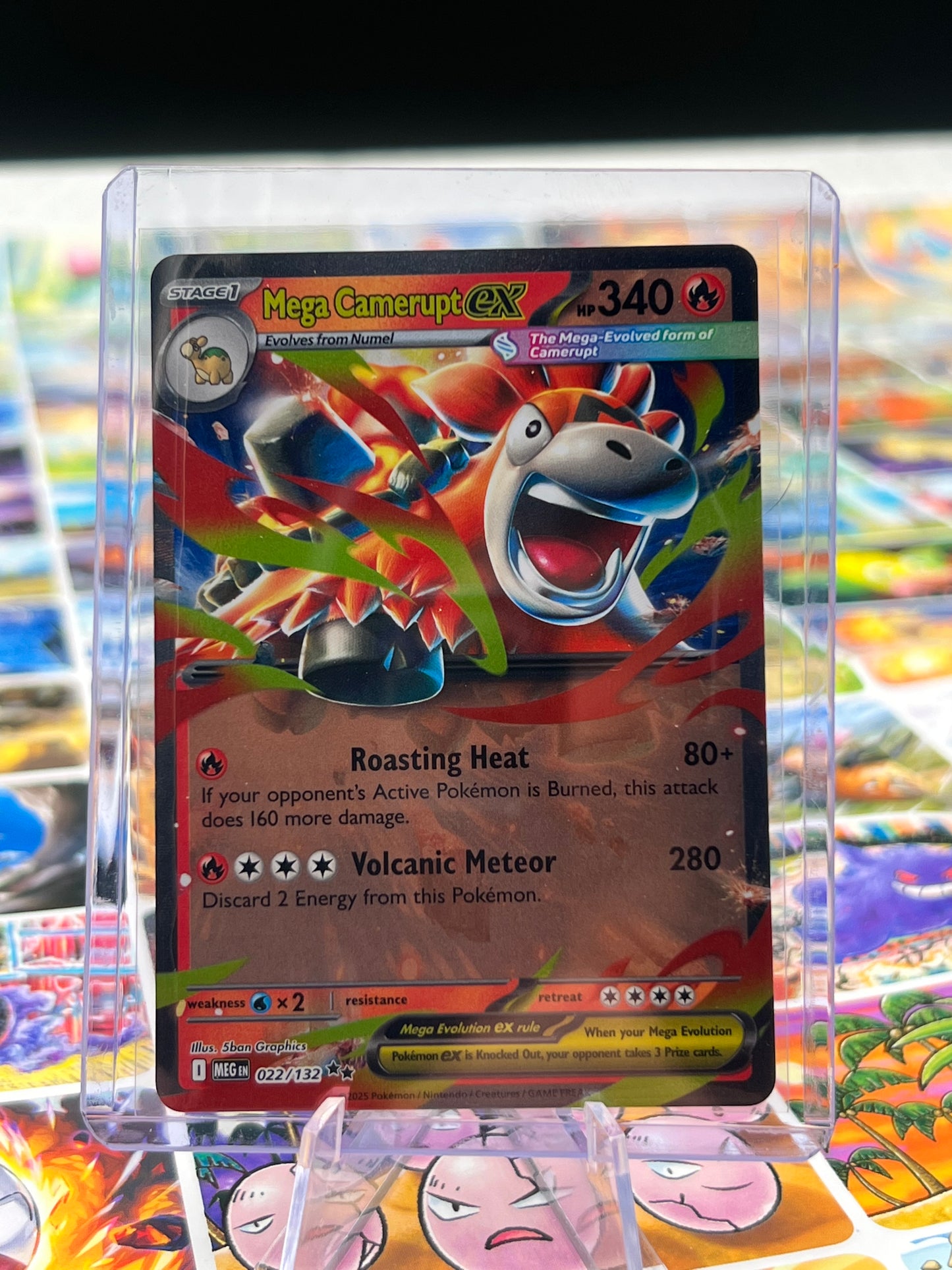 Mega Camerupt ex - 022/132 - ME01: Mega Evolution (MEG) Pokémon Card TCG