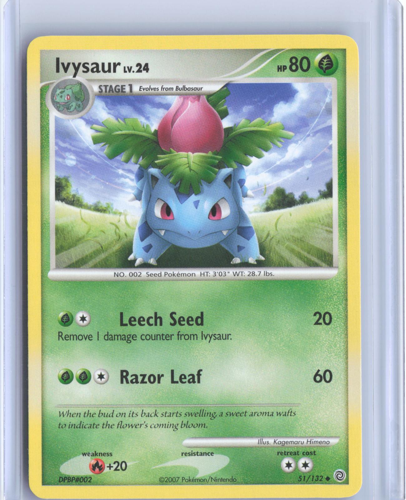 Ivysaur 51/132 Uncommon Secret Wonders Pokemon TCG Card