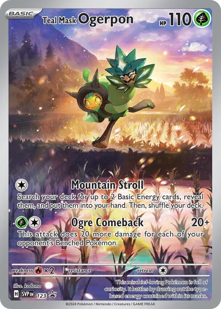 Teal Mask Ogerpon - 123 - SV: Scarlet & Violet Promo Cards (SVP) Pokémon TCG