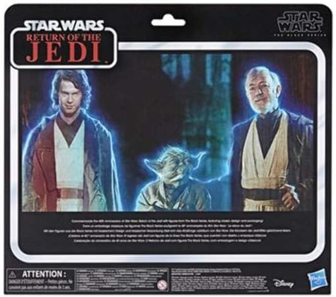 Force Spirits Action Figure Set Star Wars: Return of the Jedi 40th Anniversary Anakin Skywalker, Yoda, Obi-Wan Kenobi