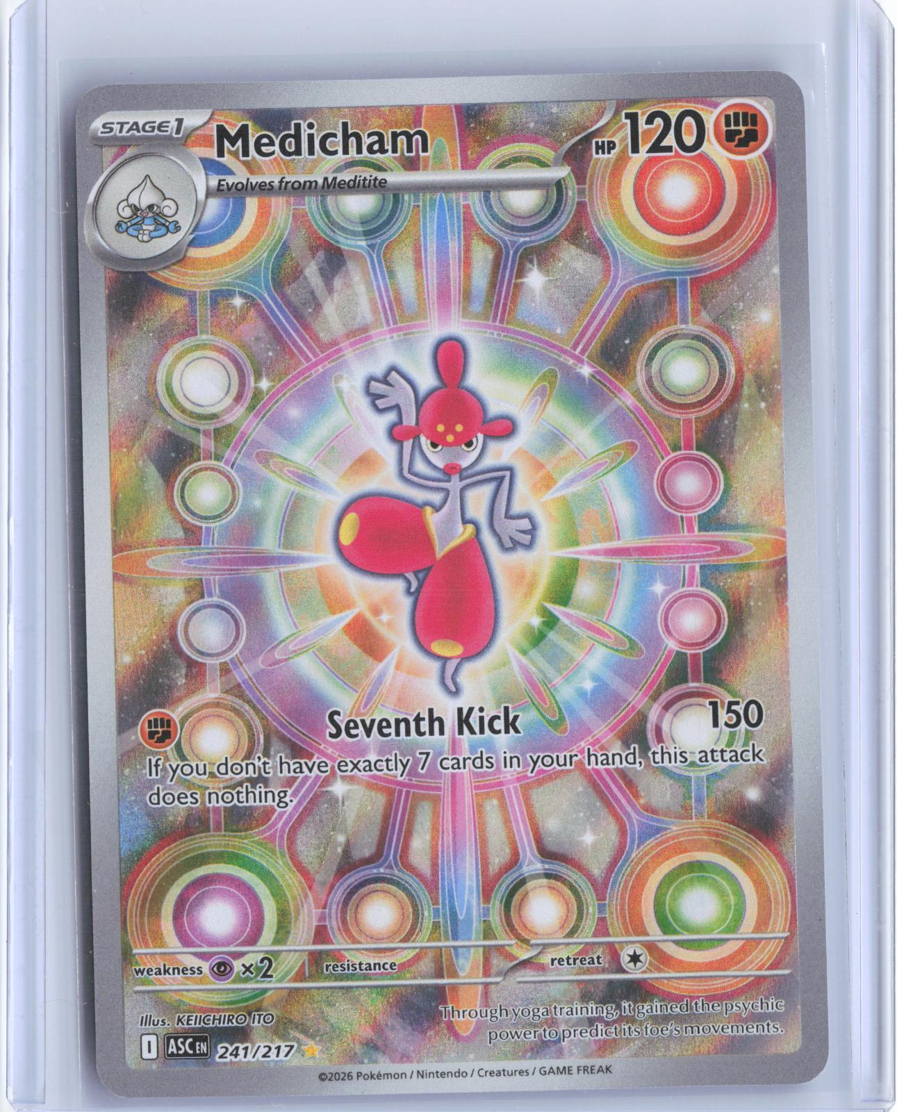 Medicham 241/217 Illustration Rare Ascended Heroes Pokemon TCG Card