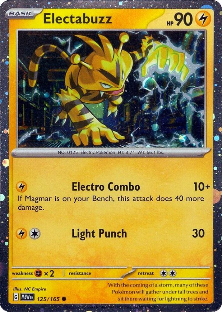 Electabuzz - 125/165 (Cosmos Holo) - Miscellaneous Cards & Products (MCAP) Pokémon Card TCG