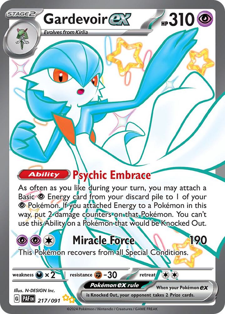 Gardevoir ex - 217/091 - SV: Paldean Fates (PAF) Pokémon TCG