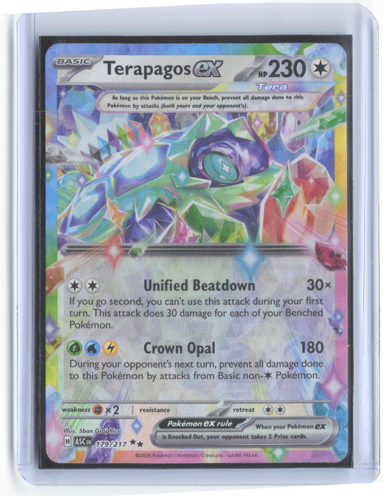 Terapagos ex 128/142 Holo Double Rare Prize Pack Series Cards Pokemon