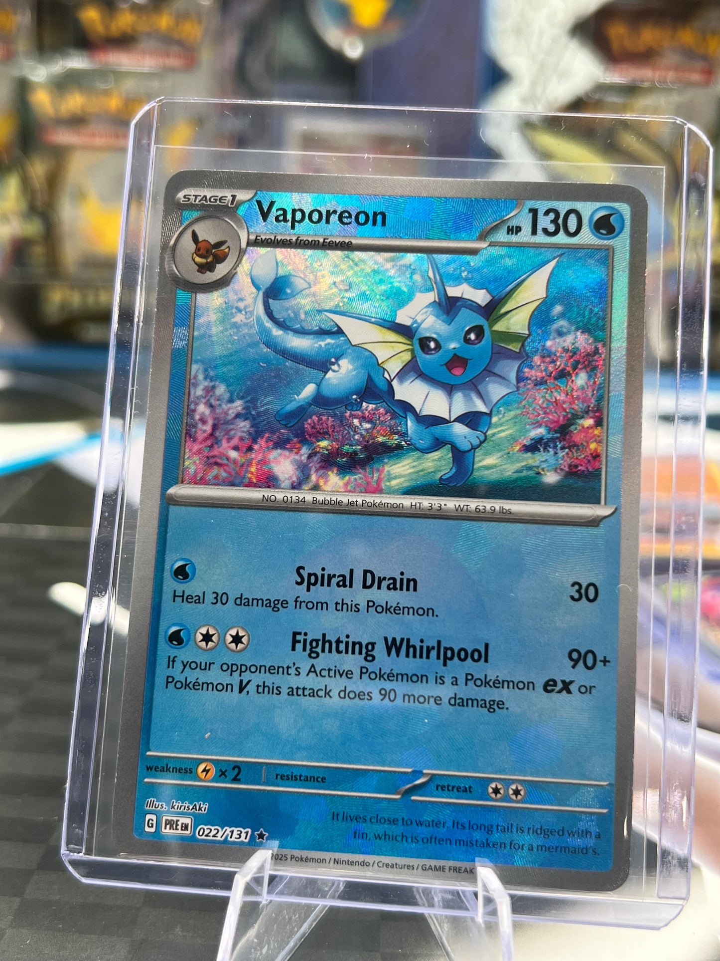 Vaporeon (Poke Ball Pattern) - SV: Prismatic Evolutions (PRE) Pokémon TCG