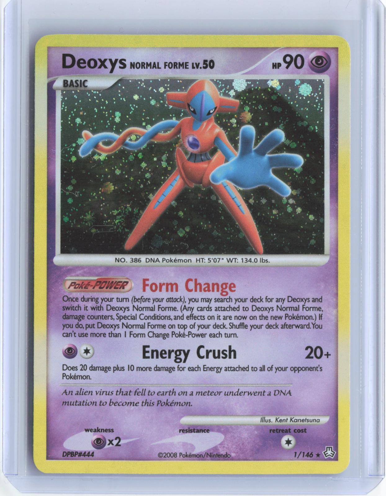 Deoxys Normal Forme 1/146 Holo Rare Legends Awakened Pokemon Holo TCG Card